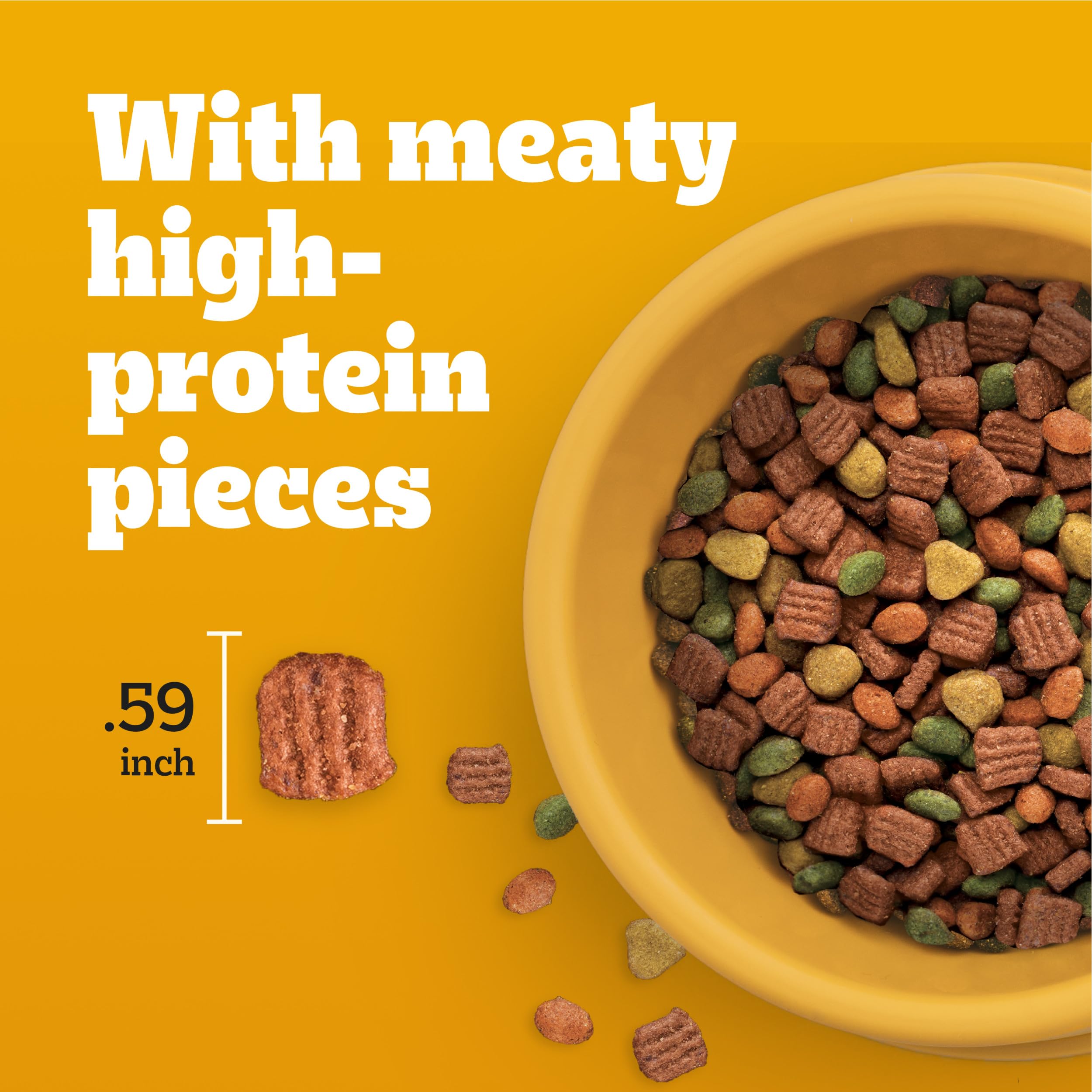 Pedigree High Protein Adult Dry Dog Food, Beef and Lamb Flavor, 18 lb. Bag