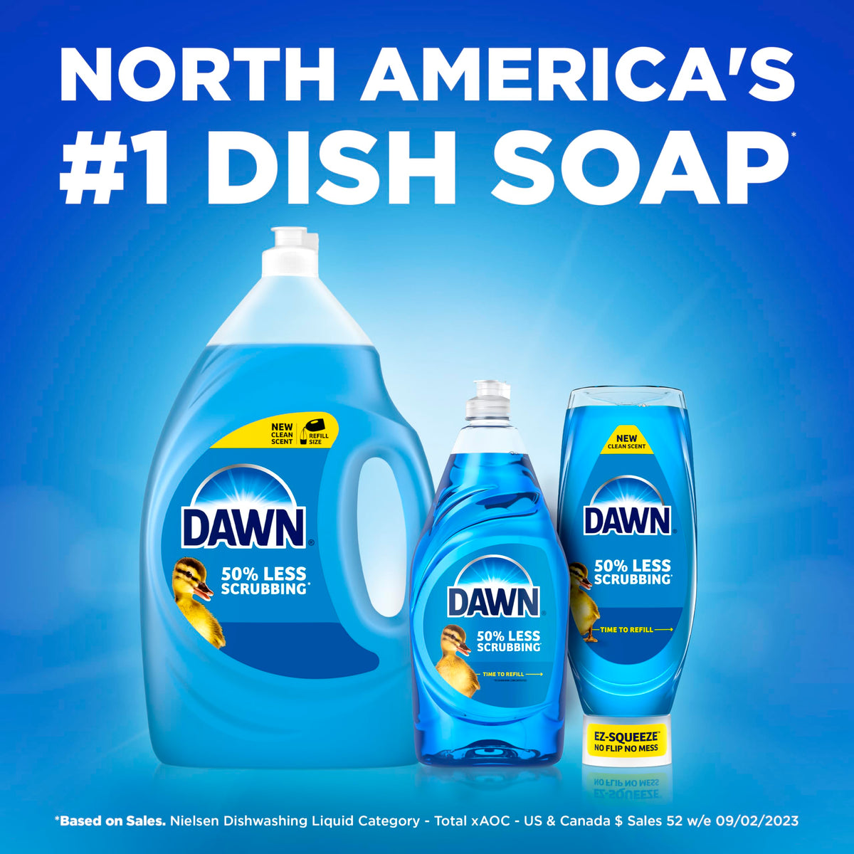 Dawn Antibacterial 50% less scrubbing Apple Blossom scent, 22 Fl Oz