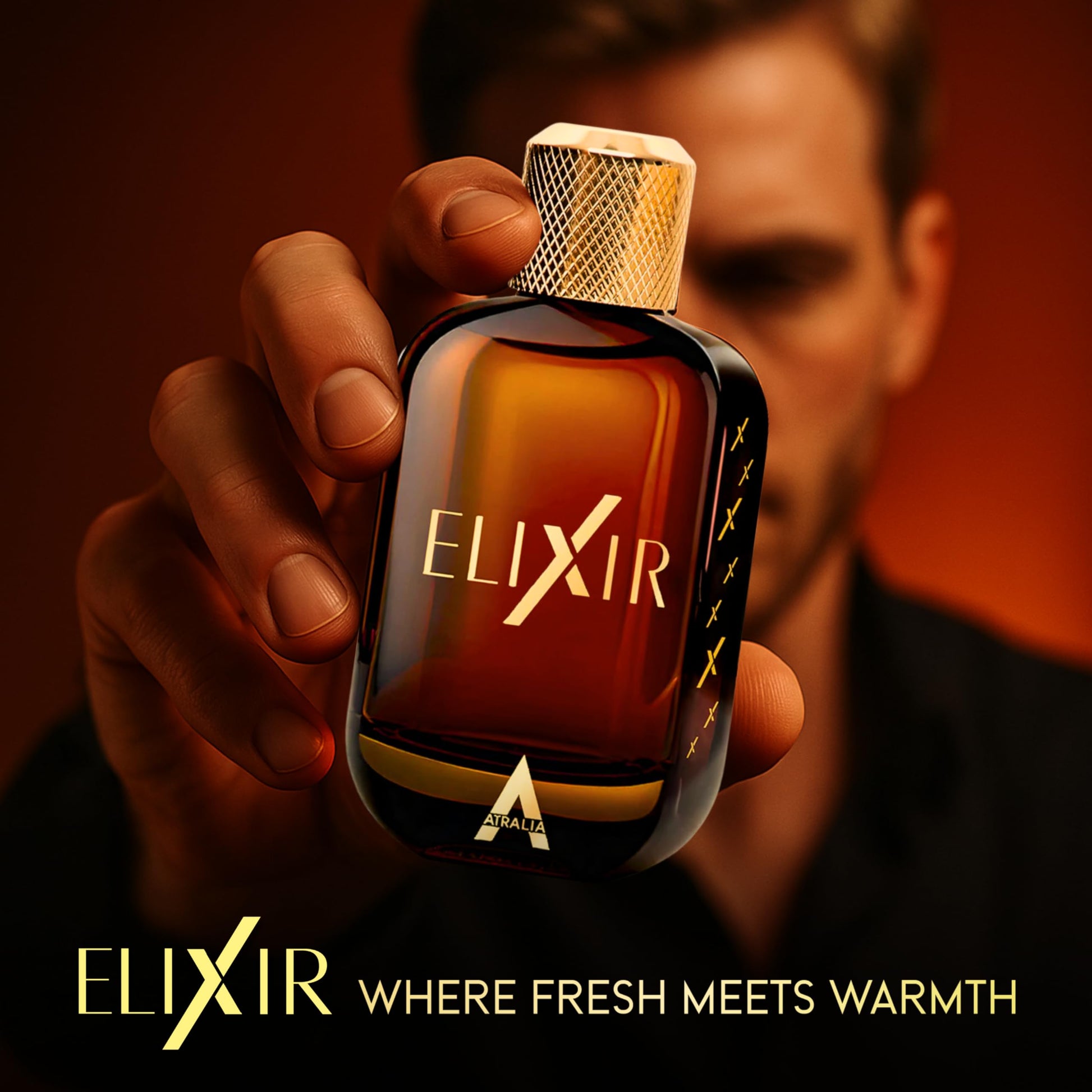 Atralia Elixir Eau De Parfum for Men 100Ml 3.4Oz - Luxurious and Long Lasting Fragrances with Notes of Fougere and amber - Best Alternative for Le Male