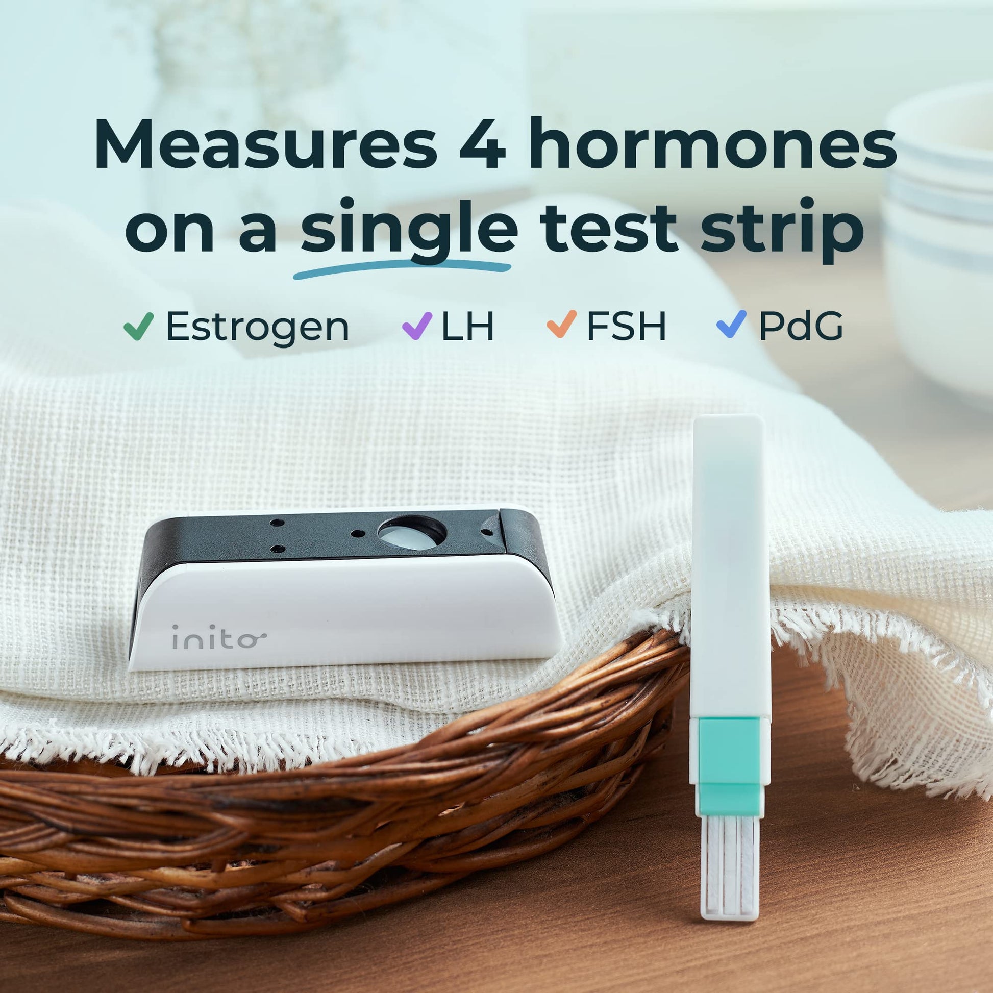 Inito Fertility Test Strips | Pack of 30 | Compatible only with Inito Fertility Monitor | Compatible with iPhone Models only