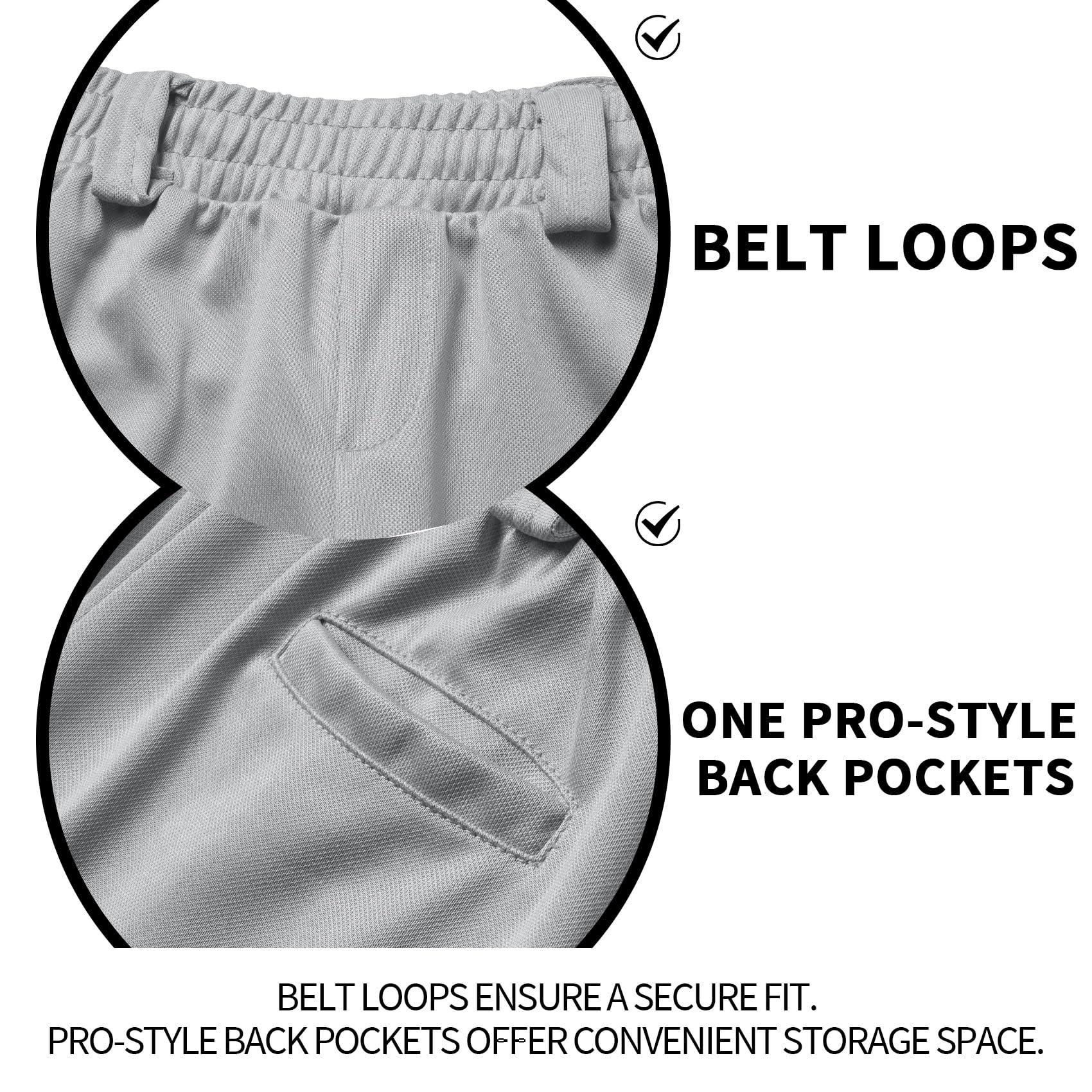 QBK 2T/3T/4T/5T Toddler Baseball Pants Youth Softball Pants Kids Tee Ball Pants for Boy Girl Grey（Grey 5T）