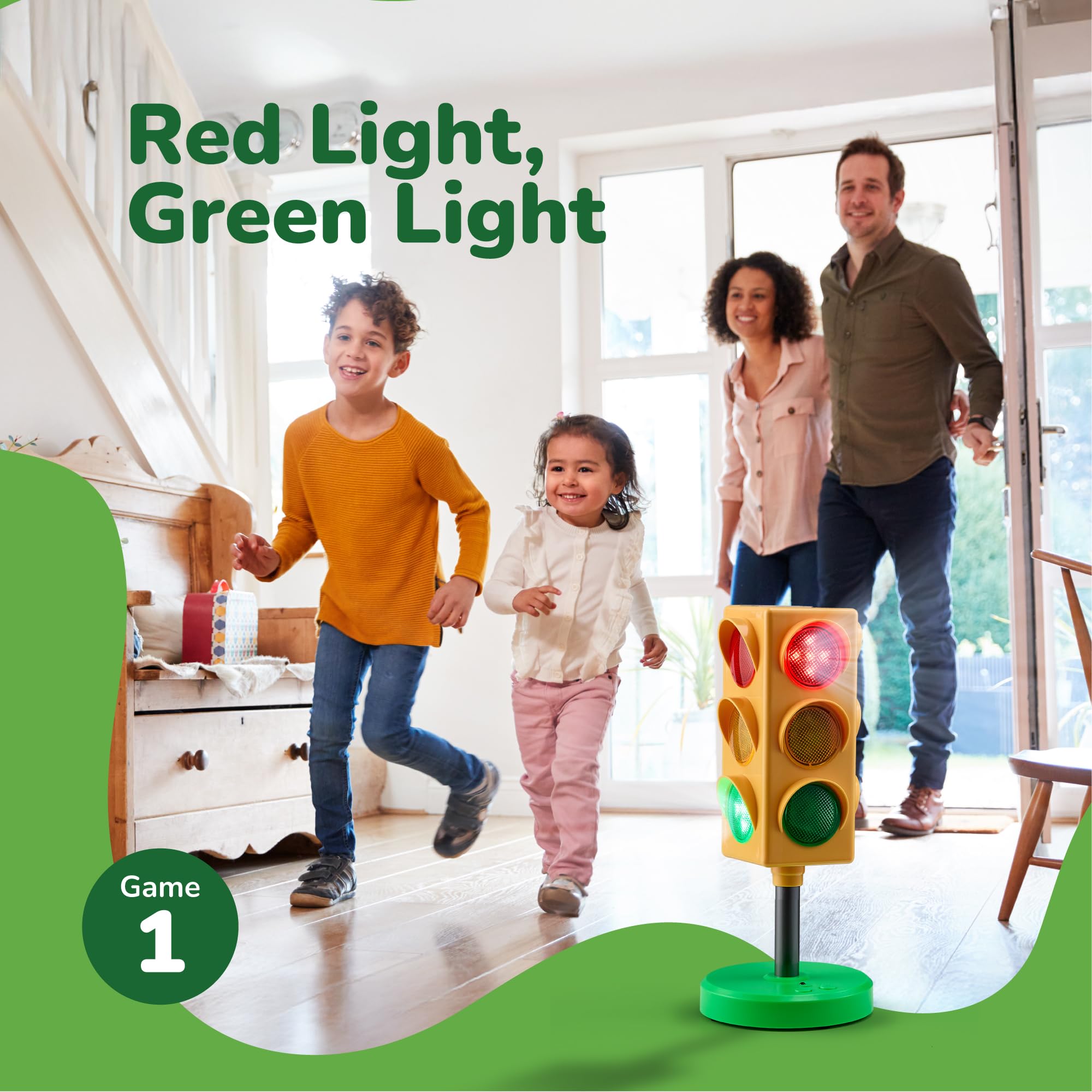 ArtCreativity Traffic Light - Teacher Classroom Must Haves Supplies, 8 Modes with Remote -Classroom Decor, Kindergarten Educational Lamp -Real Traffic Light Rotation Mode, Red Lights Green Lights Game