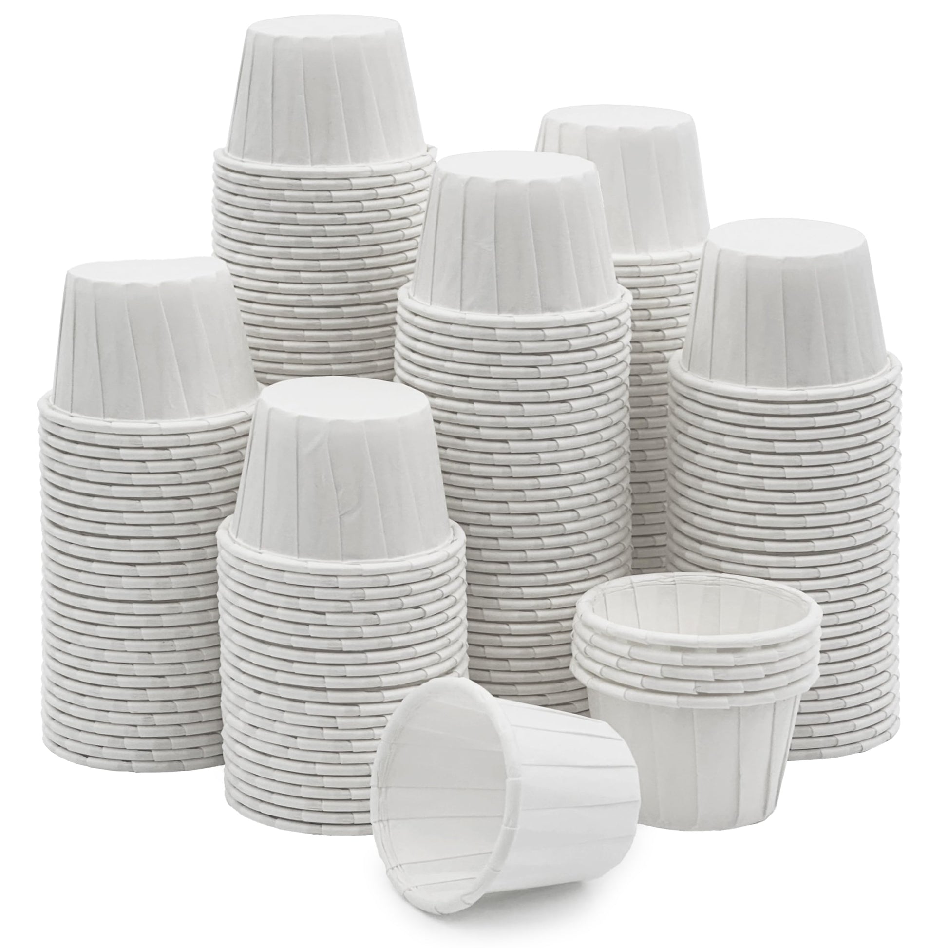 MED PRIDE Disposable 250 Pack Paper Souffle Medicine Cups-0.75 Ounce, Dispenser Paper Cups-Pill Holders for Mixed Pills, Single Dosage-Portion, Food & Dessert Serving