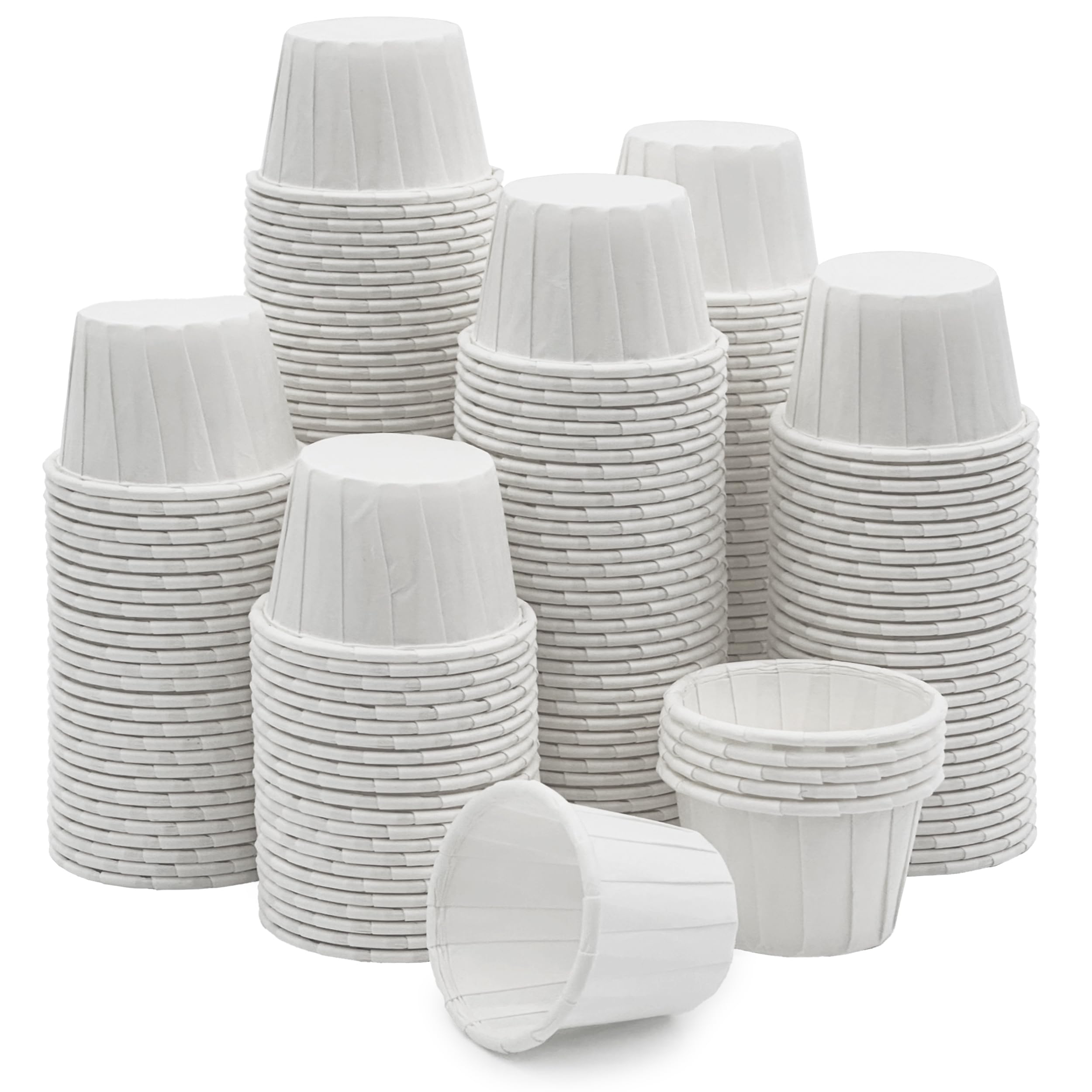 MED PRIDE Disposable 250 Pack Paper Souffle Medicine Cups-0.75 Ounce, Dispenser Paper Cups-Pill Holders for Mixed Pills, Single Dosage-Portion, Food & Dessert Serving