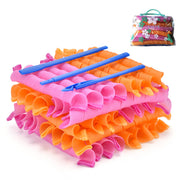 40pcs Heatless Spiral Hair Curlers for Long Hair - Heatless Curls Overnight 22inch Magic Magic Hair Rollers No Heat Curlers with 6pcs Styling Hook