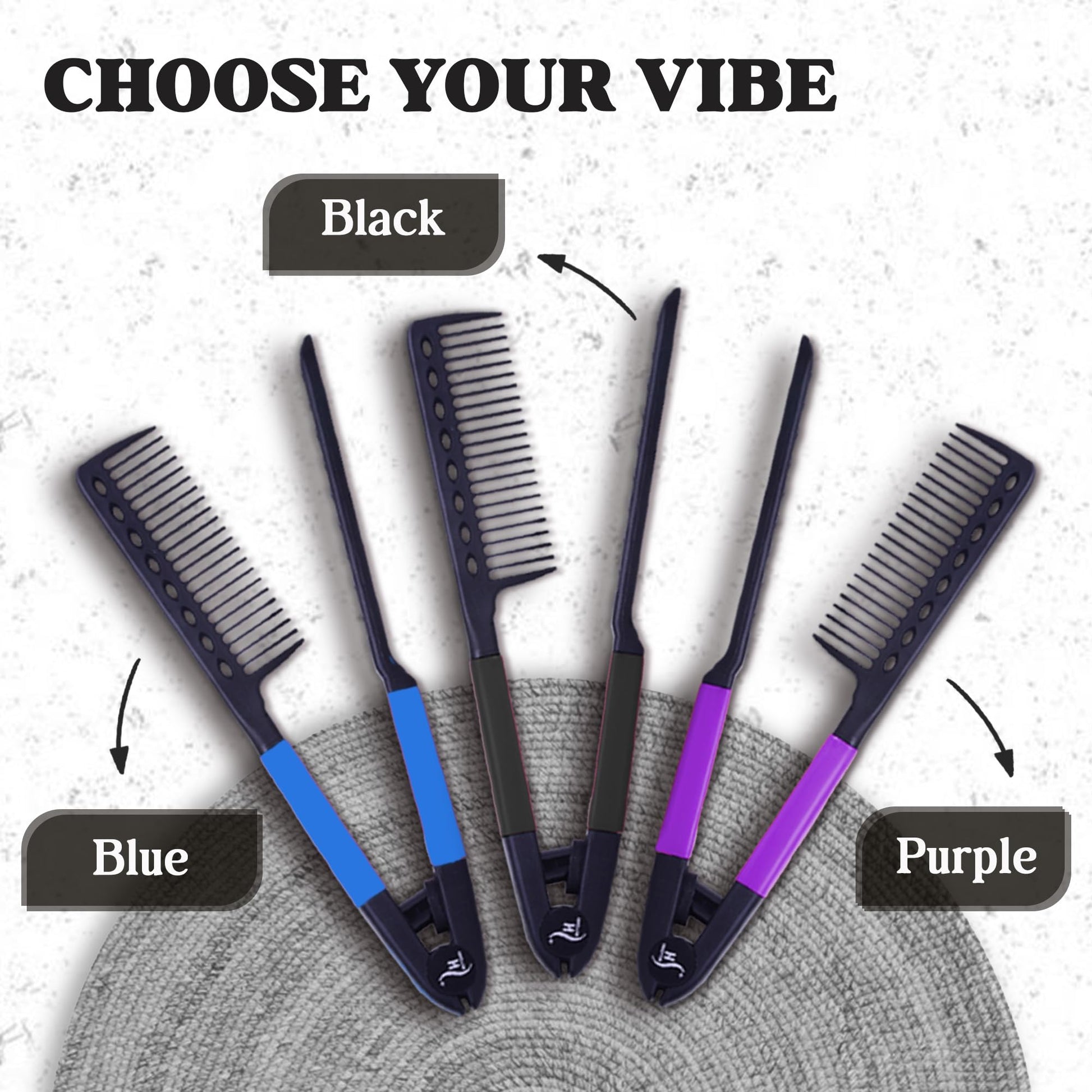 Herstyler Hair Straightening Comb - Straightener Comb for Flat Iron - Makes Styling Easy - Get Straight Hair in Minutes (Pink)