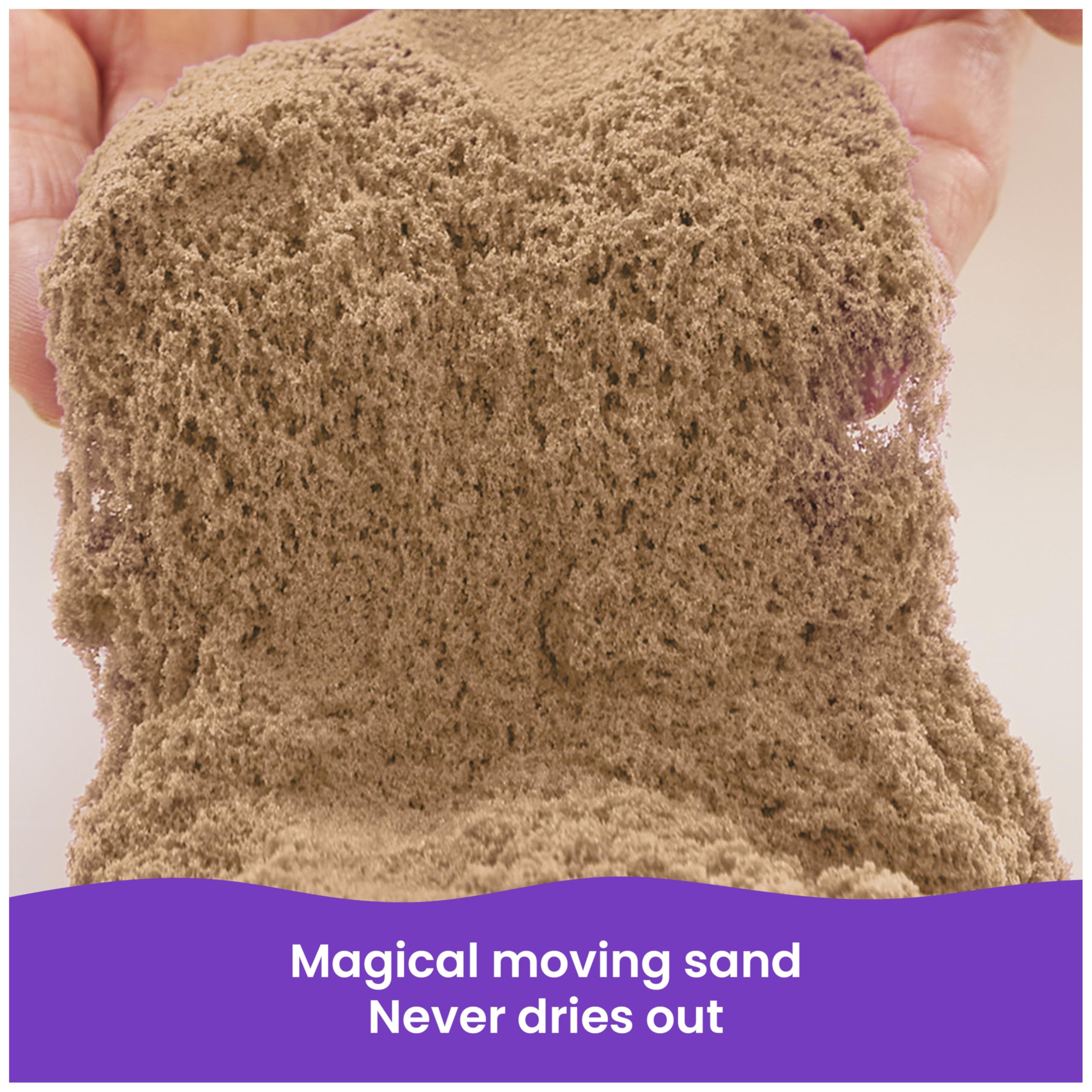 Kinetic Sand, 3.25lbs Beach Play Sand, Moldable Sensory Toys for Kids, Resealable Bag (Packaging May Vary), for Ages 3 and up