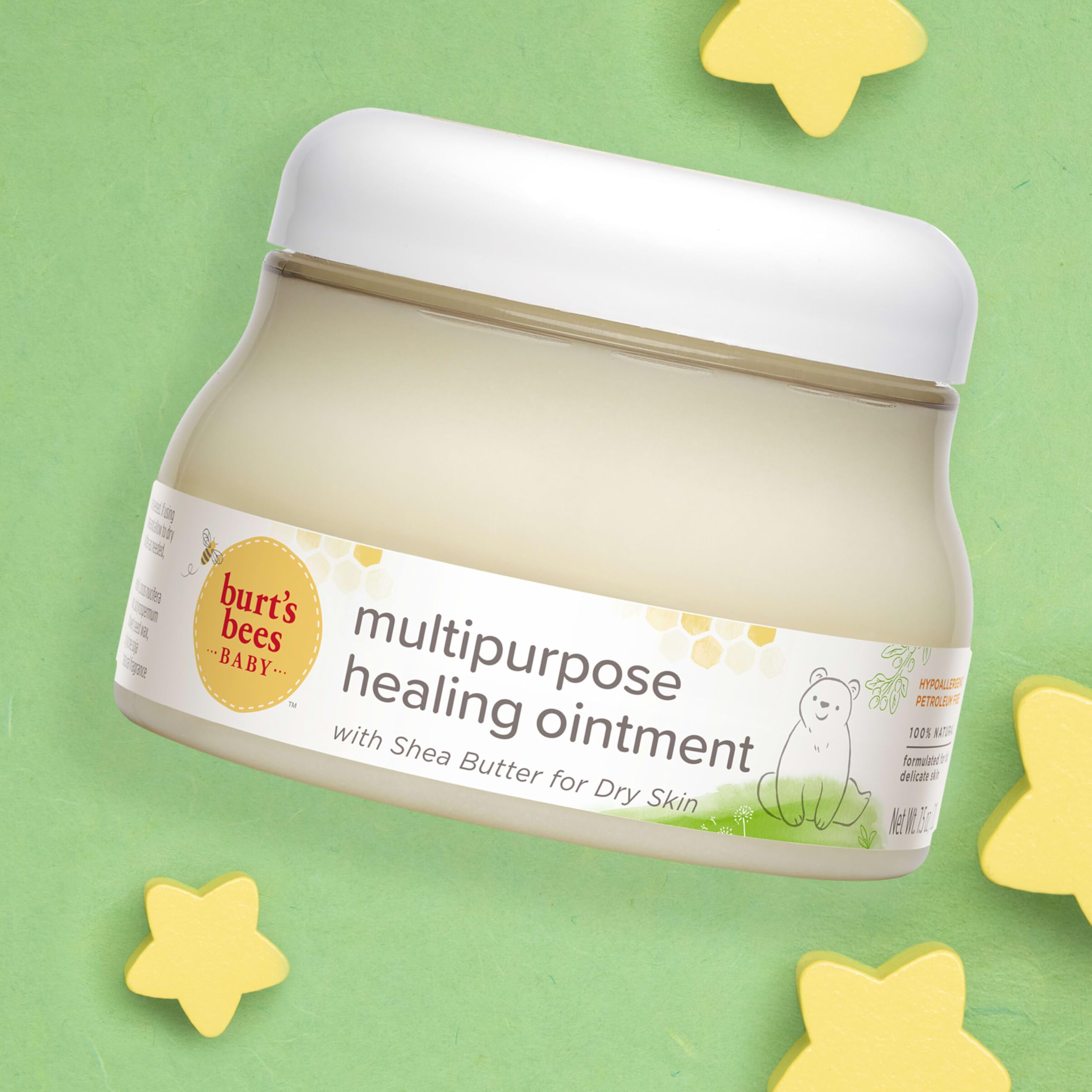 Burt's Bees Baby 100% Natural Multipurpose Ointment, Face & Body Baby Ointment – 7.5 Ounce Tub