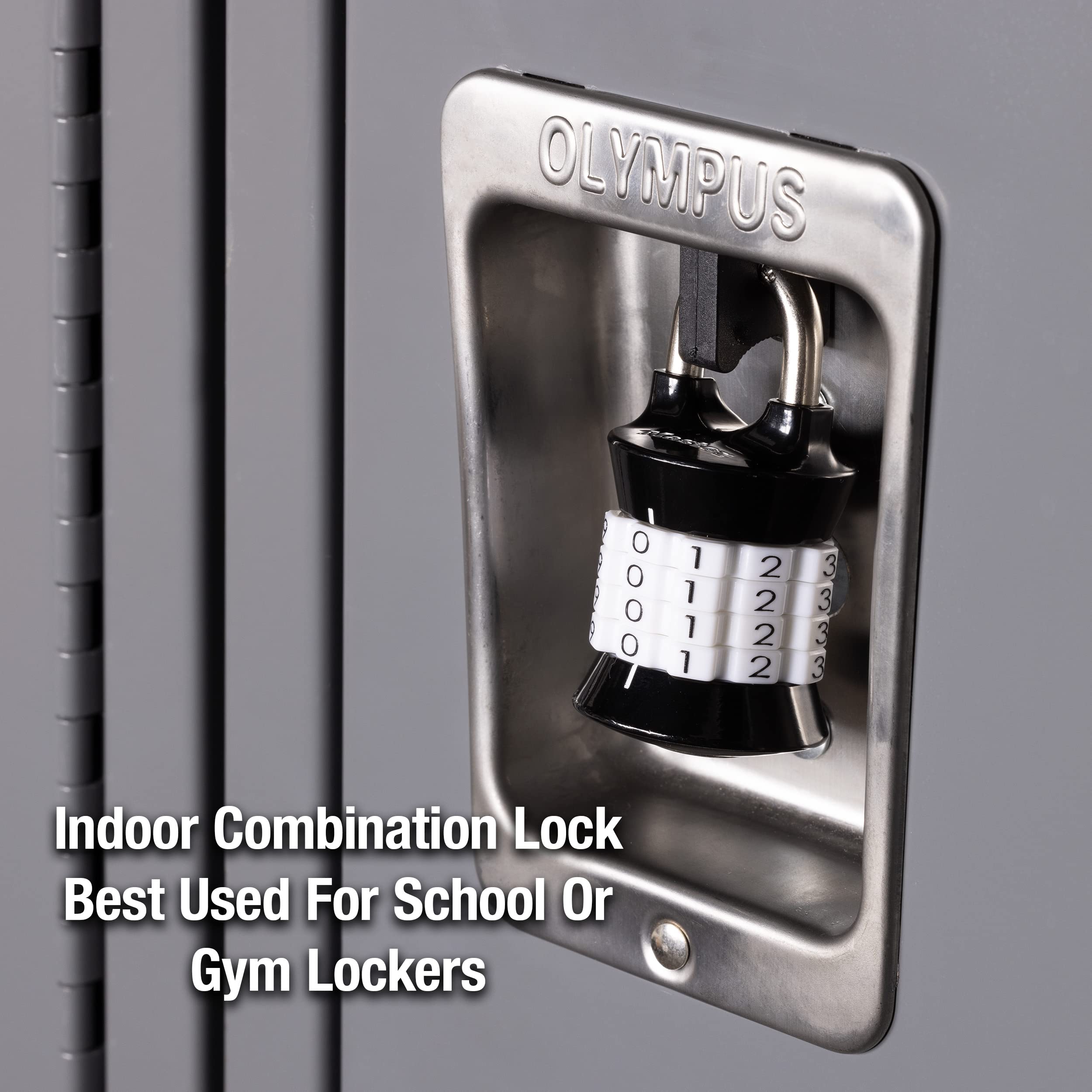 Master Lock Word Combination Lock, Set Your Own Combination Lock for Gym and School Lockers, Indoor Combo Padlock, Colors May Vary, 1535D
