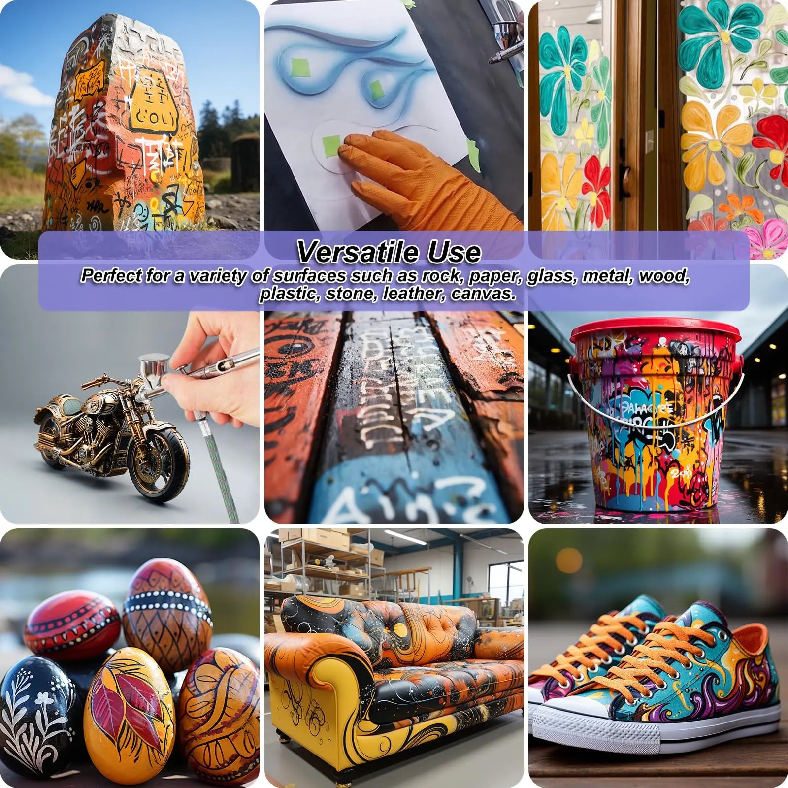 HOMY ARTY Airbrush Paint - 30 Colors with 3 Thinner, Ready to Spray Airbrush Paint Set, Water-Based Acrylic Air brush Paints for Metal, Plastic Models, Canvas, Wood - 33 Bottles