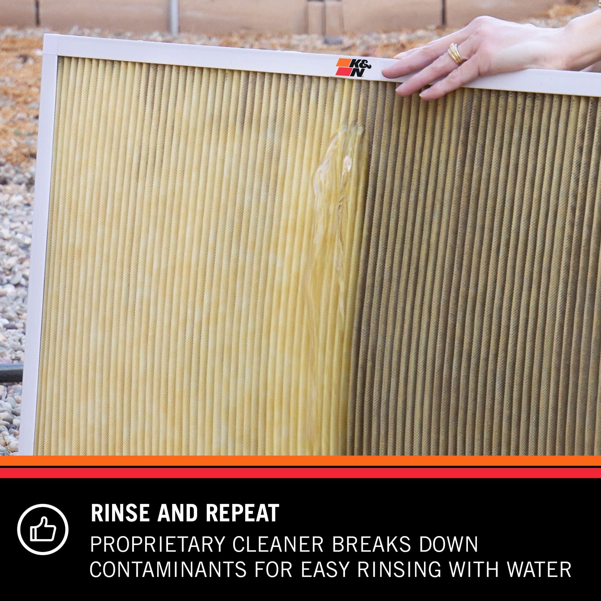 K&N HVAC Filter Cleaner: 32 Oz Spray Bottle Filter Cleaner and Refresher; Restores K&N Home Air Filter Performance; 99-6010