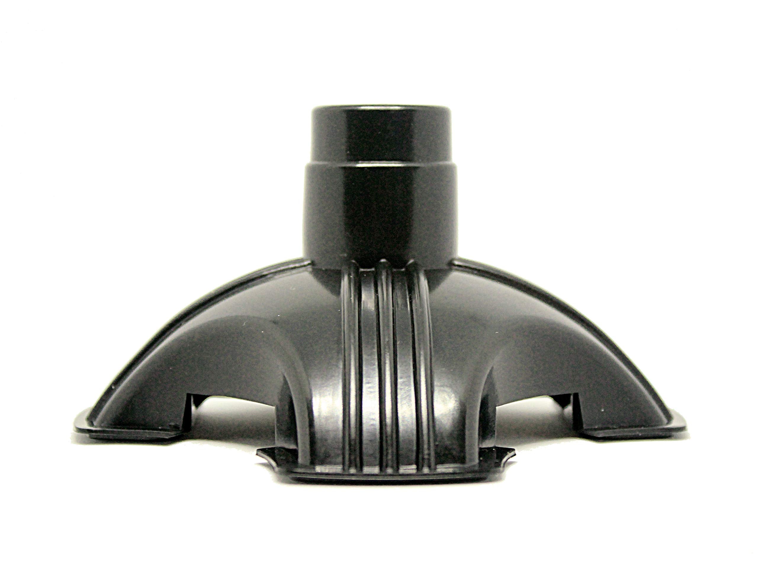 RMS Cane Tip - Self Standing Quad Base Replacement for Most Walking Canes, Walking Sticks, Folding Canes or Offset Quad Pod or Tripod Canes - 4 Prong Rubber Cane Foot Pad (Black)