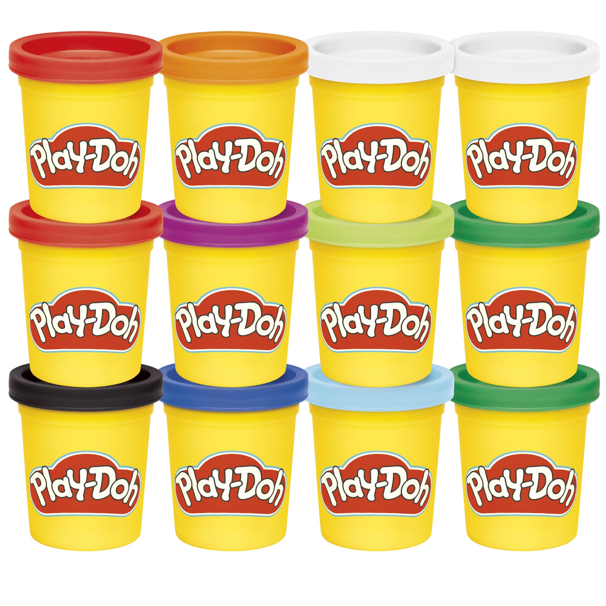 Play-Doh Jewel Colors Bulk 12-Pack of 4-Ounce Cans, Party Favors, Back to School Gifts, Prizes, & Party Favors, Kids Arts & Crafts, Preschool Toys, Ages 2+ ( Exclusive)