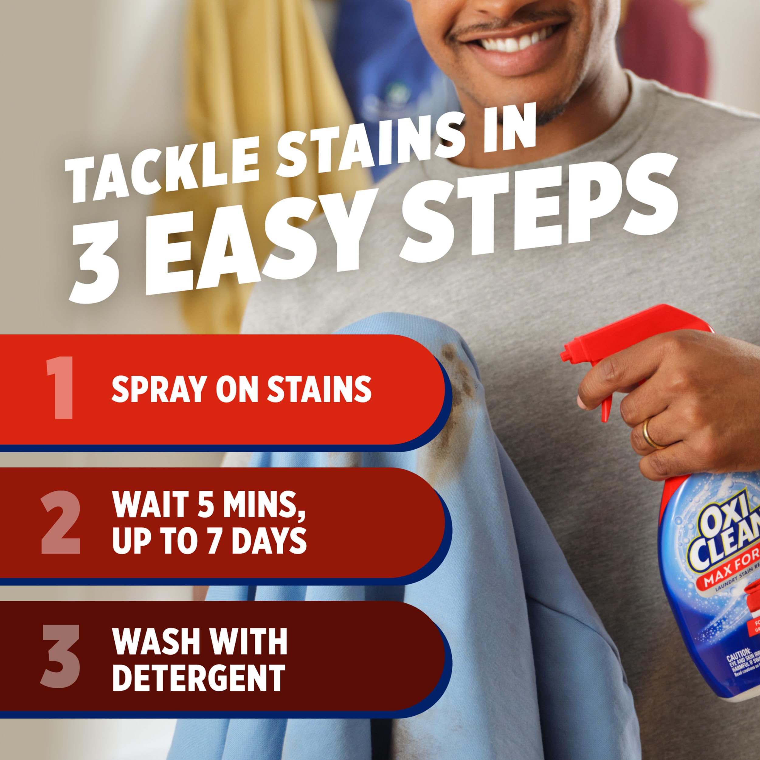 OxiClean Max Force Laundry Stain Remover Spray, 12 Fl. Oz, 3-Pack​