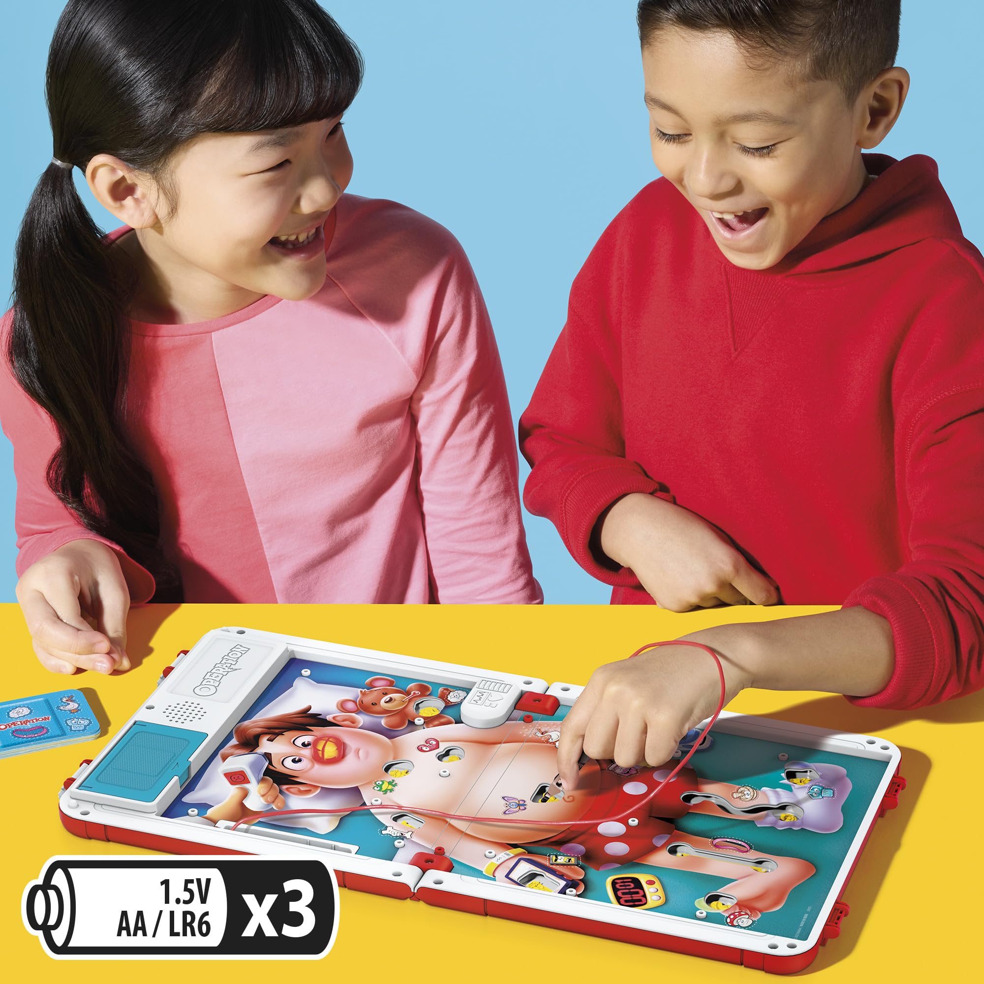 Operation Electronic Board Game with All-in-One Carrying Case | 2 Ways to Play | Ages 6+ | 1+ Players | 10 Mins. | Fun Kids Games