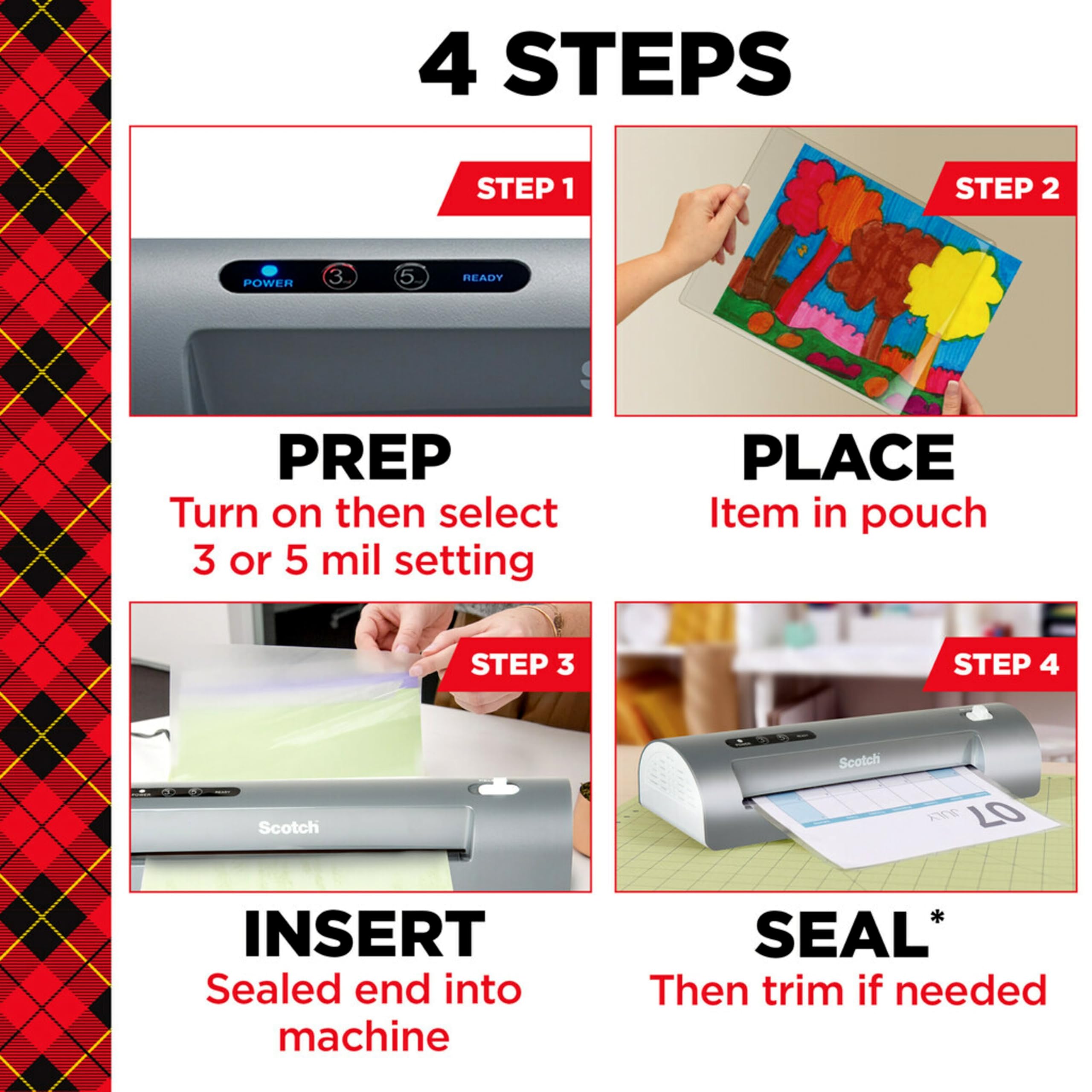 Scotch Brand PRO Thermal Laminator, Never Jam Technology Automatically Prevents Misfed Items, 2 Roller System, 9 inch (TL906)