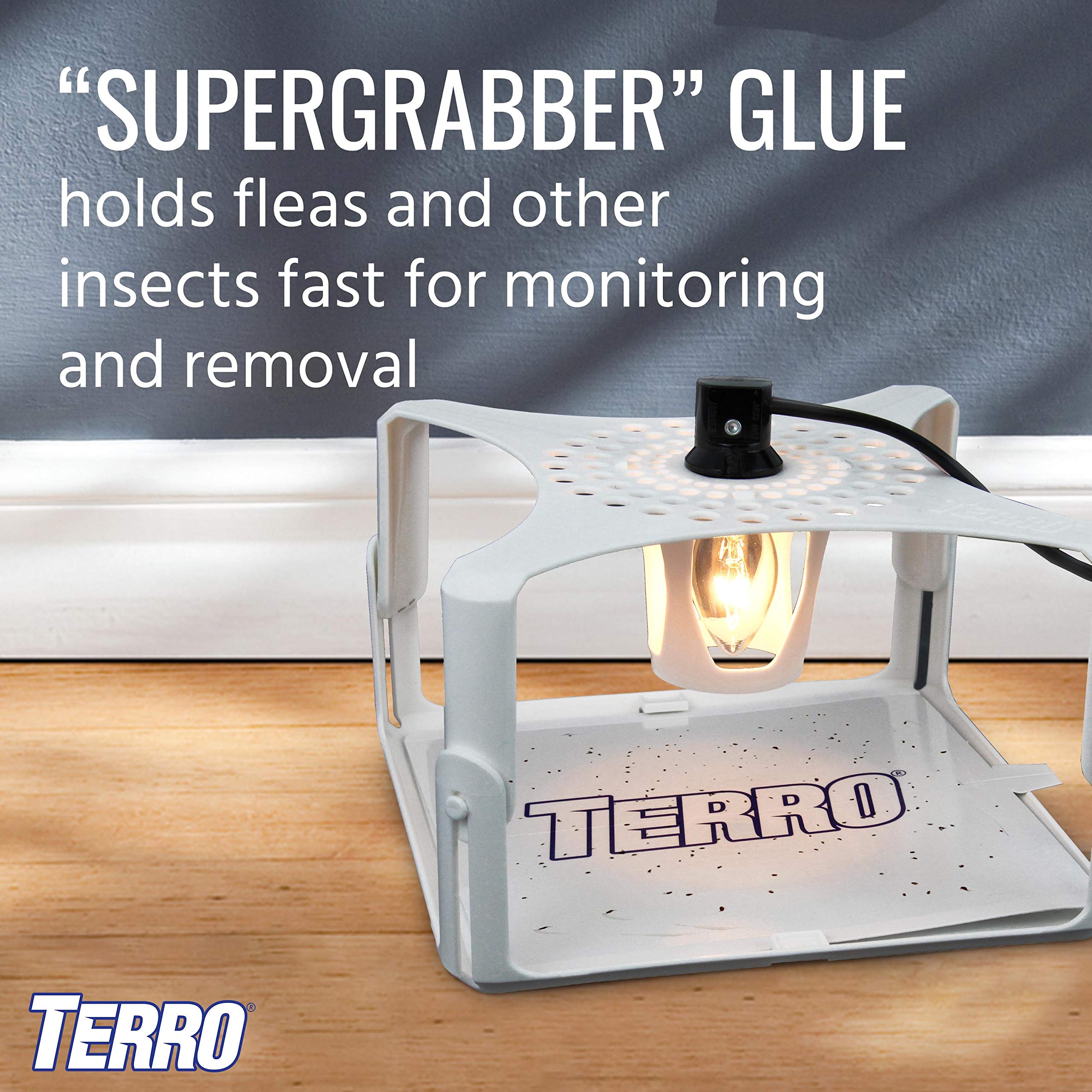 TERRO T231 Flea Trap Refills - Replacement Flea Trap Glue Boards,White, 3 Count (Pack of 1)
