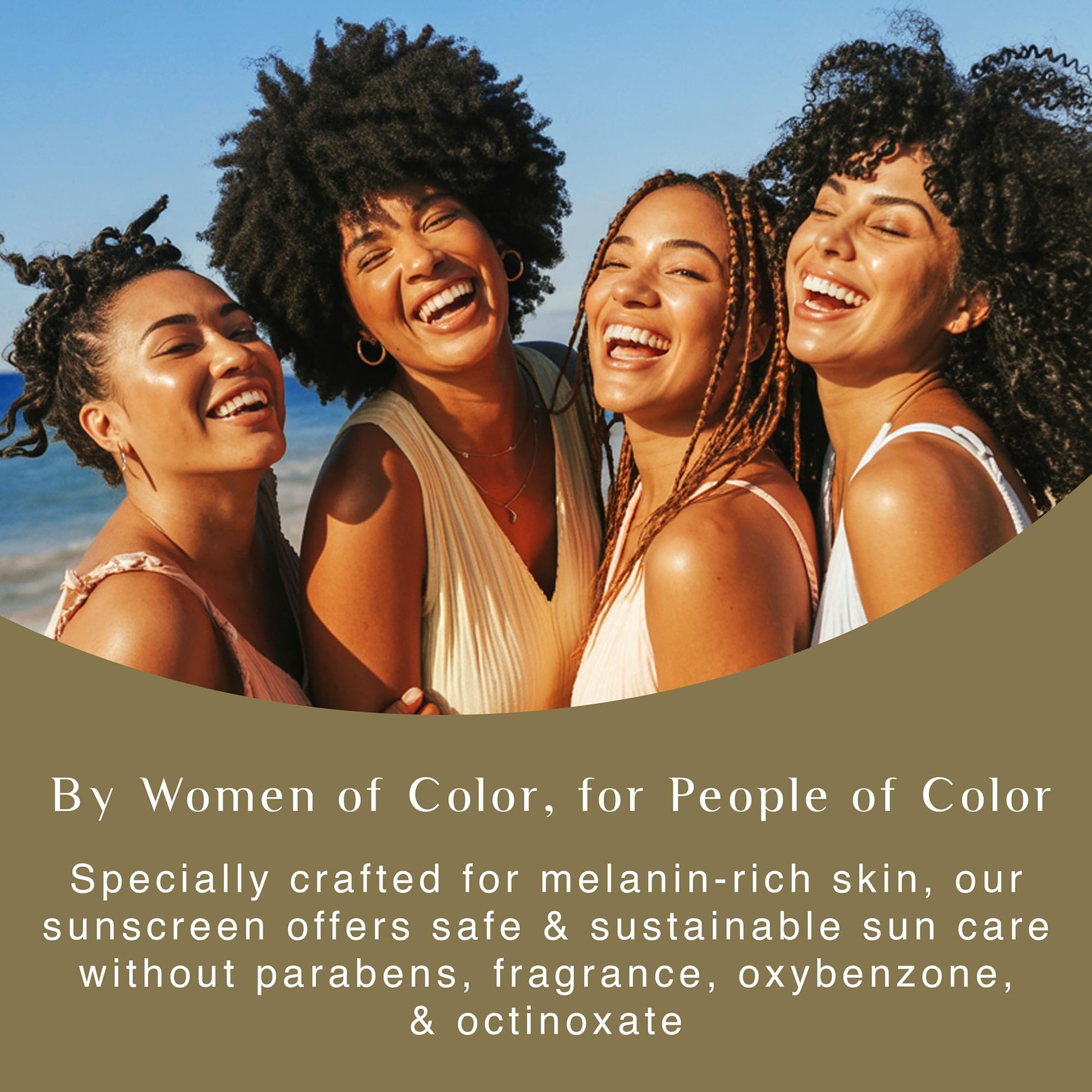 BLACK GIRL SUNSCREEN - Face & Body Moisturizing Sunscreen Lotion SPF 30, No White-Residue for Melanin Rich Skin (2 Fl. Oz.)