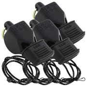 Fox 40 Classic CMG w/Breakaway Lanyard 3 Pack (Black) Pealess, 100dB, Coaching, Lifeguarding, Dog Training Whistle
