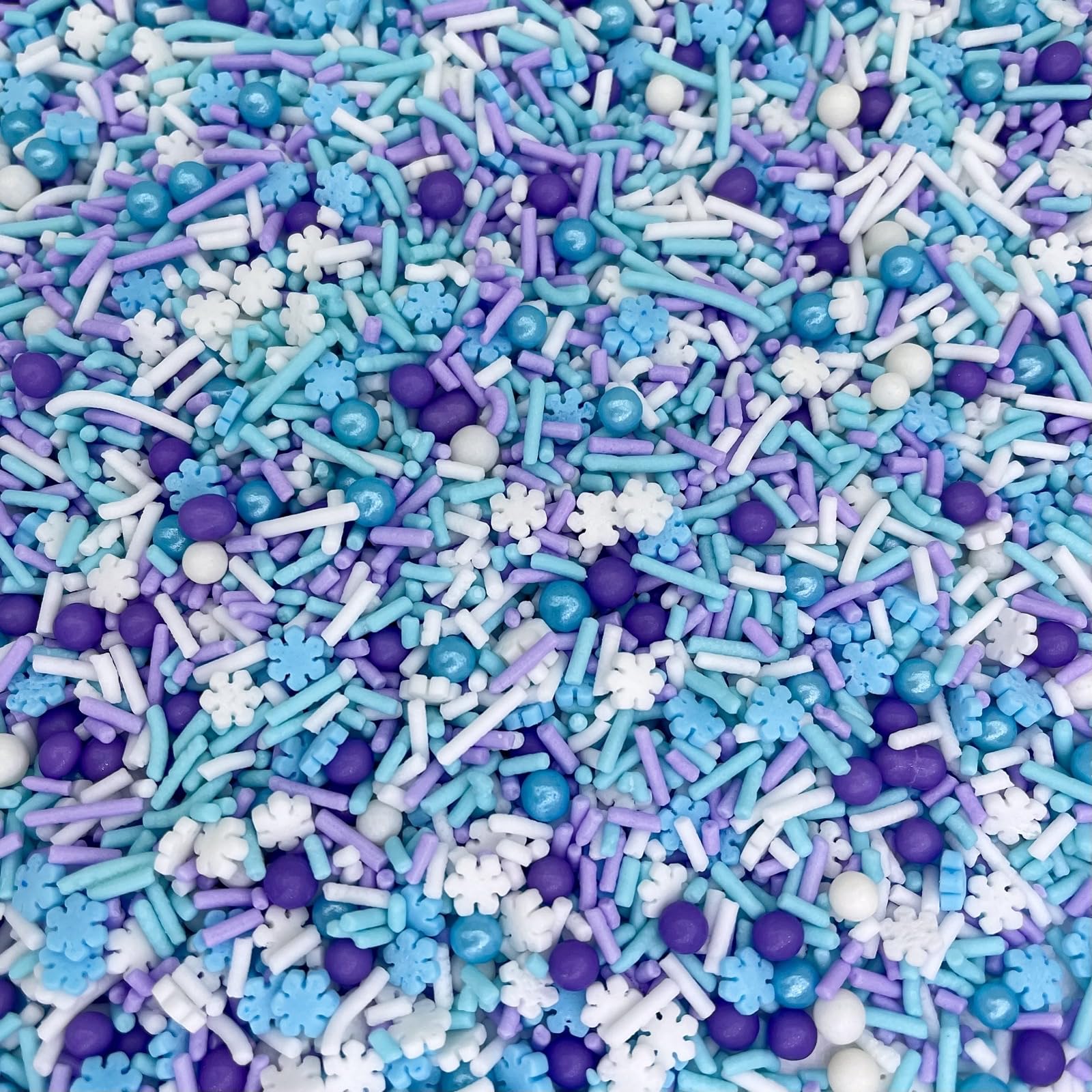 Sprinkles | Frozen in Sugar Sprinkle Mix | Blue Sprinkles | Confetti Sprinkles | Metallic Sprinkles | Snowflake Sprinkles | Cake Sprinkles (Pink purple blue)