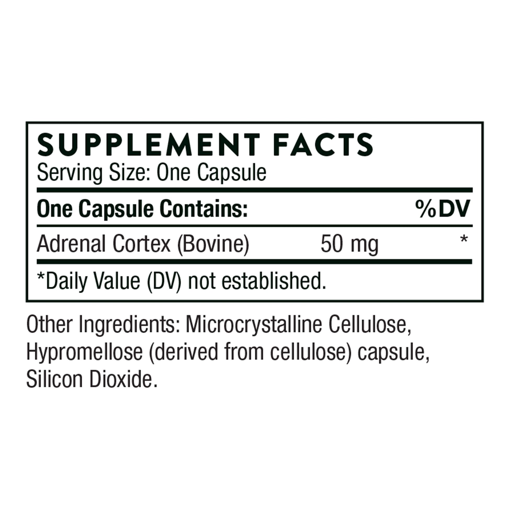 THORNE - Adrenal Cortex - Supplement for Cortisol Management - Support Healthy Adrenal Gland Function, Immune System, Stress Management, Fatigue & Metabolism* - 60 Capsules