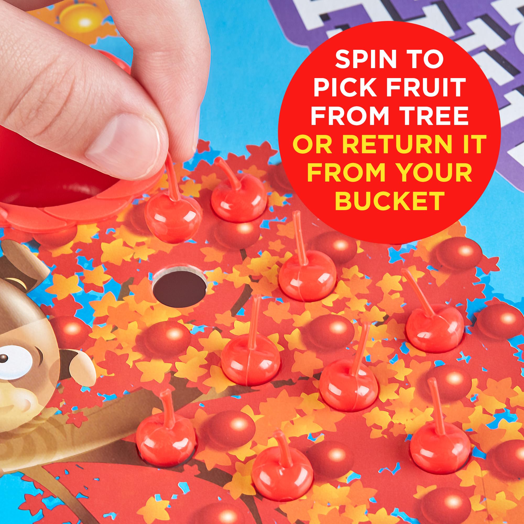 Hasbro Gaming Hi Ho Cherry-O Board Game for 2 to 4 Players Kids Ages 3 and Up (Amazon Exclusive)