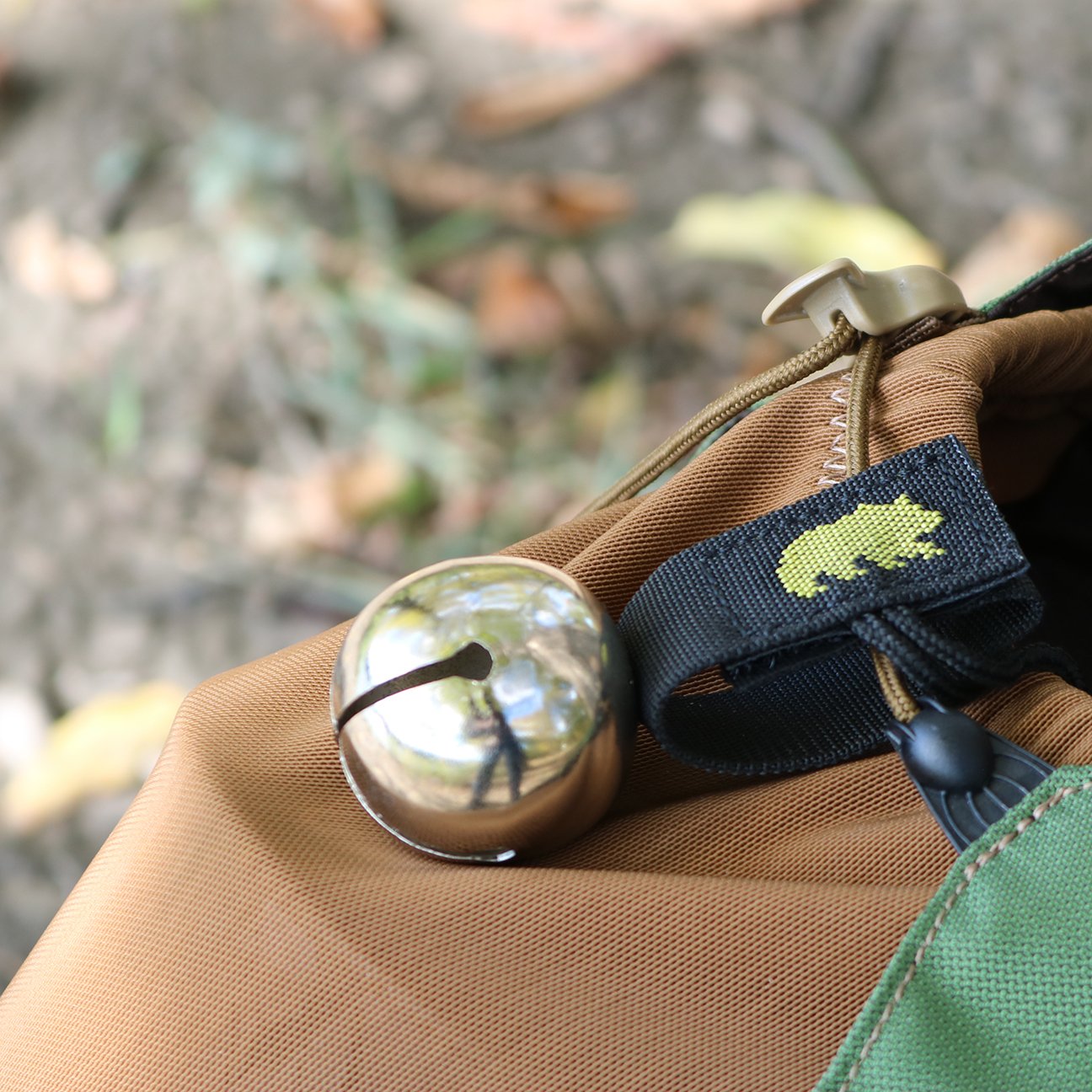 Coghlan's Magnetic Bear Bell with Silencer, Silver - Hiking Safety Gear for Wildlife Alert, Adjustable Strap, Easy Magnetic Silencer, Perfect for Camping, Backpacking, and Outdoor Adventures