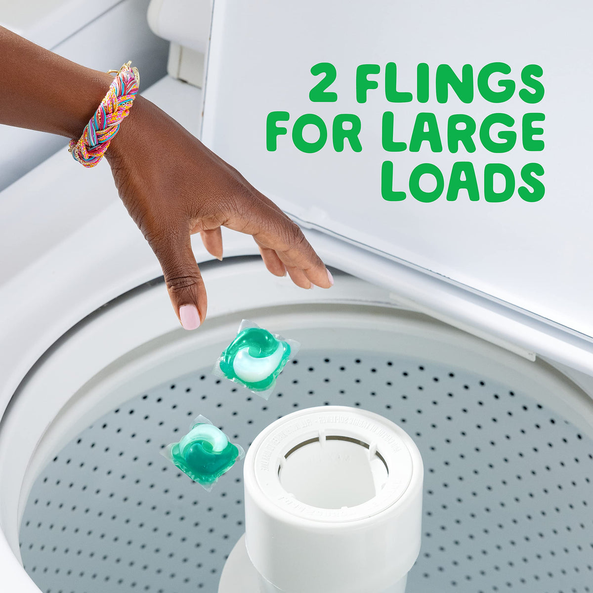 Gain flings Laundry Detergent Soap Pacs HE Compatible 112 ct Long Lasting Scent Original Scent