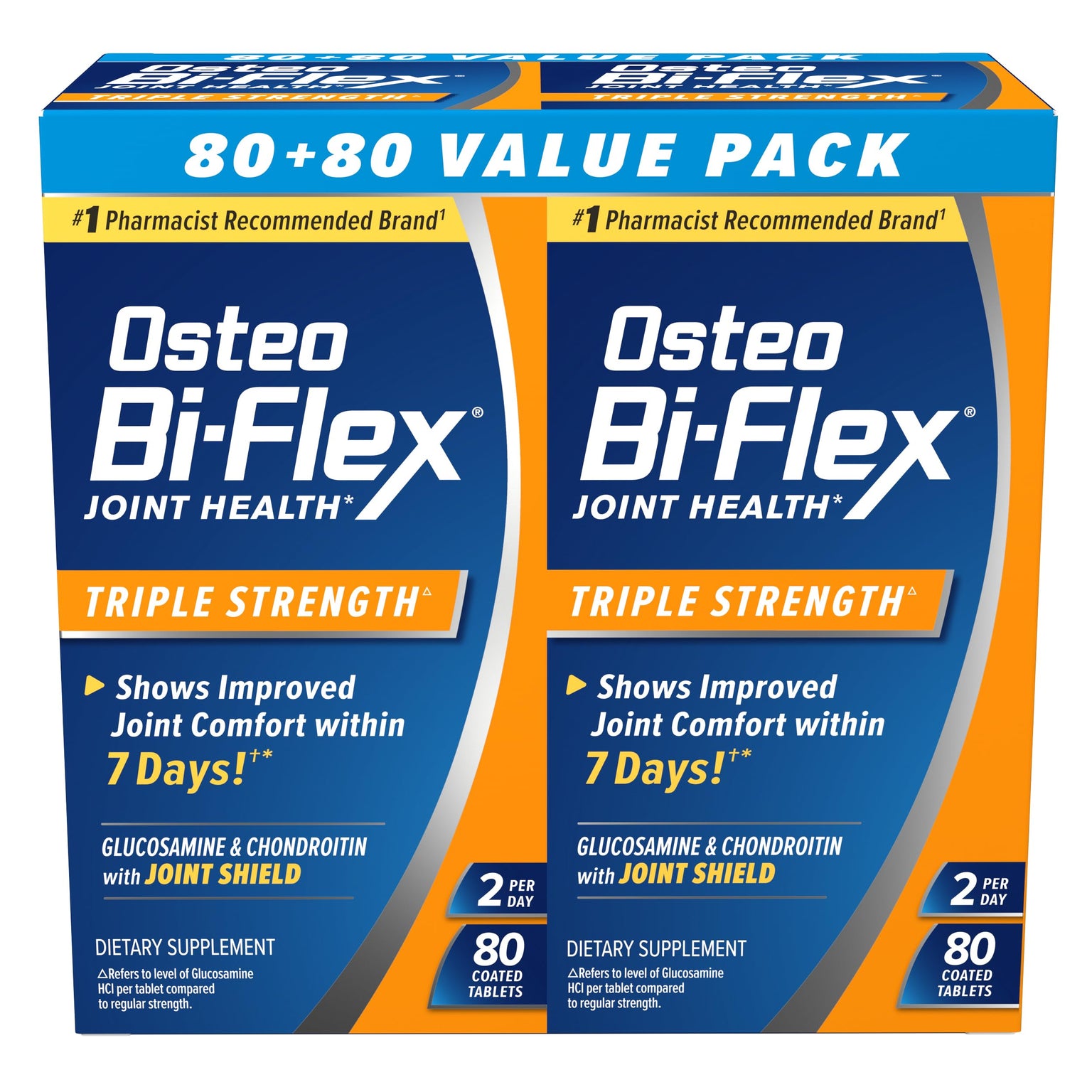 Osteo Bi-Flex Triple Strength Twin، 80 حبة، عبوتان