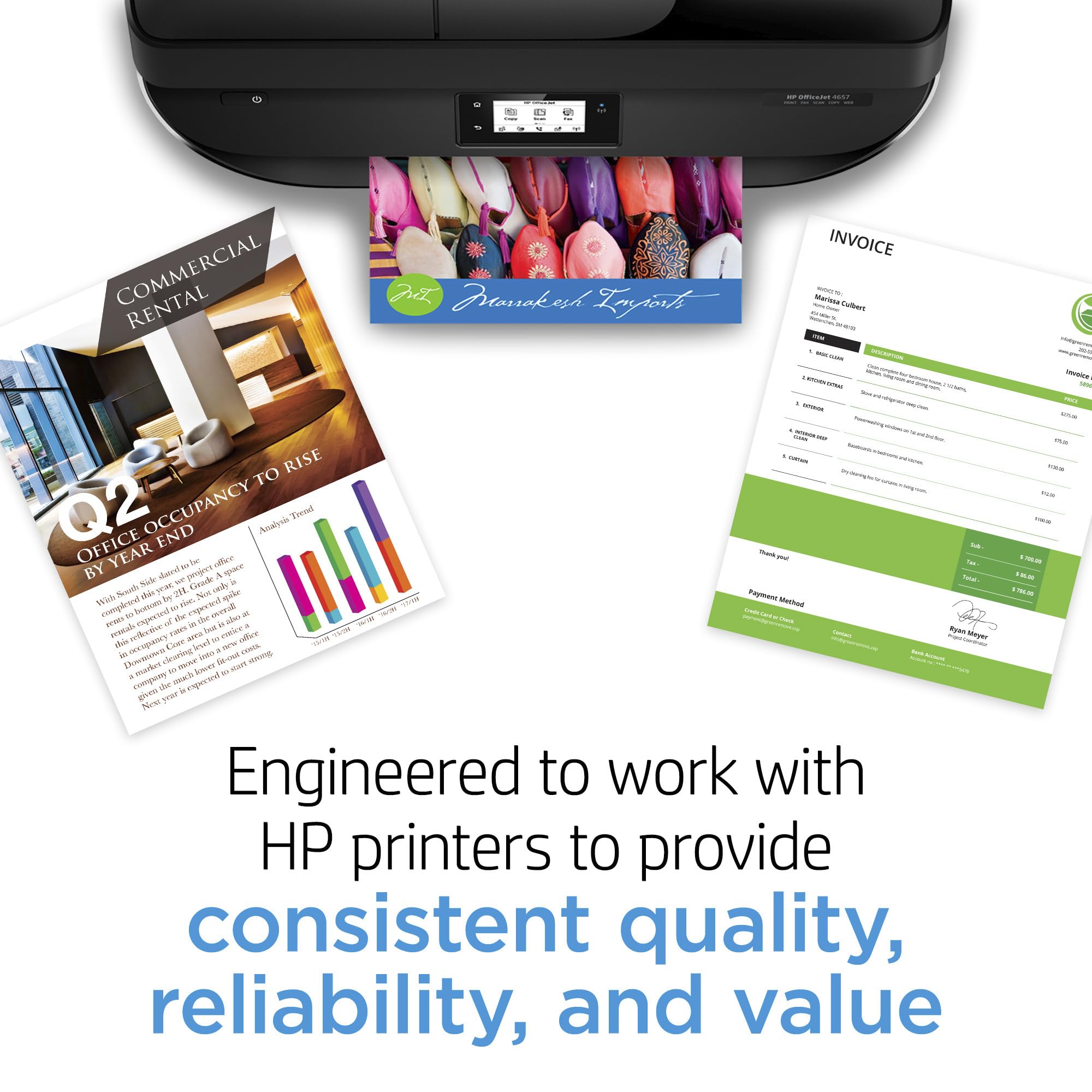 HP 67 Black/Tri-color Ink Cartridges for HP Printers | Works with Printer Series: DeskJet 1255, 2700, 4100; ENVY 6000, 6400 | Eligible for Instant Ink | 3YP29AN