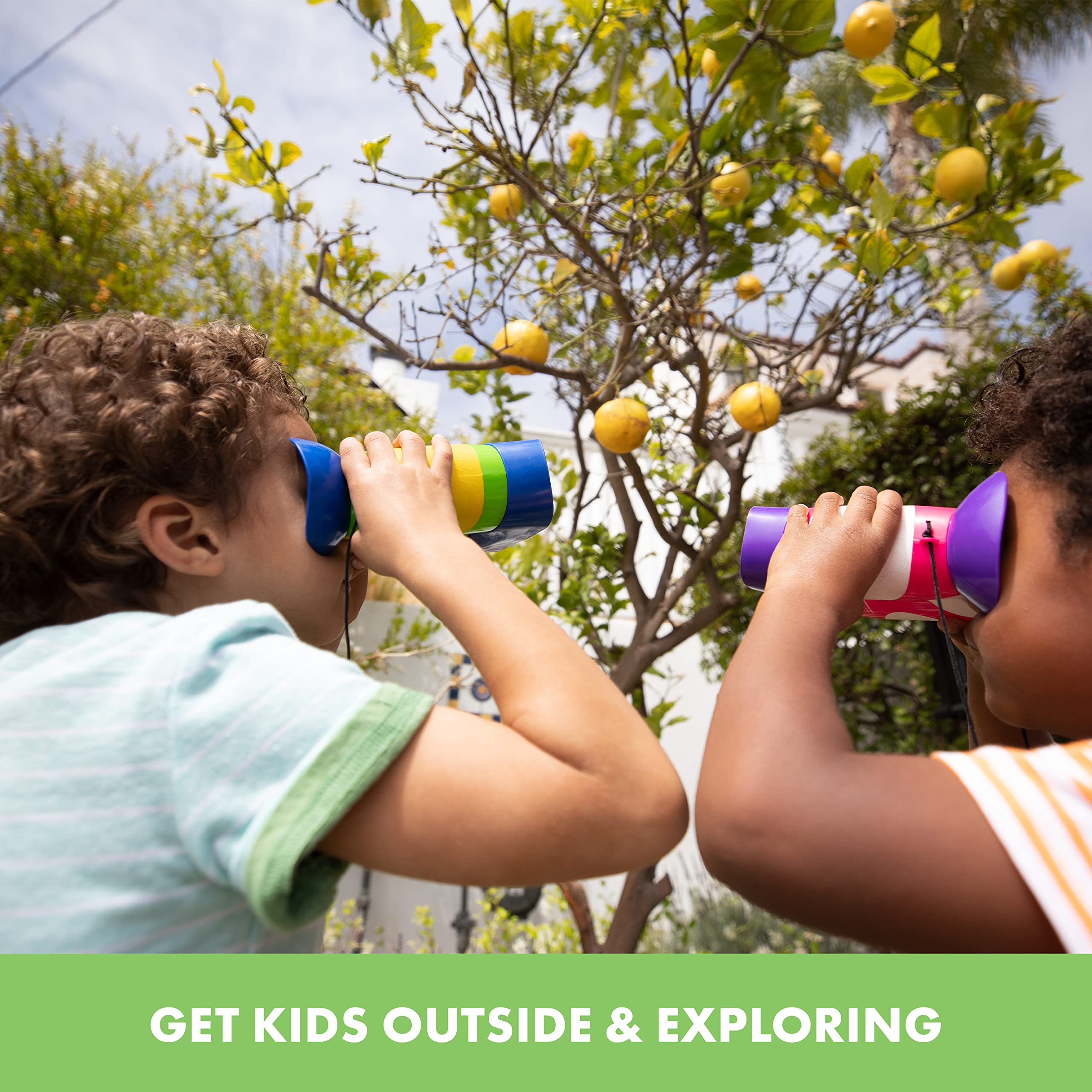Educational Insights GeoSafari Jr. Kidnoculars, Binoculars for Toddlers & Kids, Easter Basket Stuffers for Kids, Gift for Toddlers Ages 3+