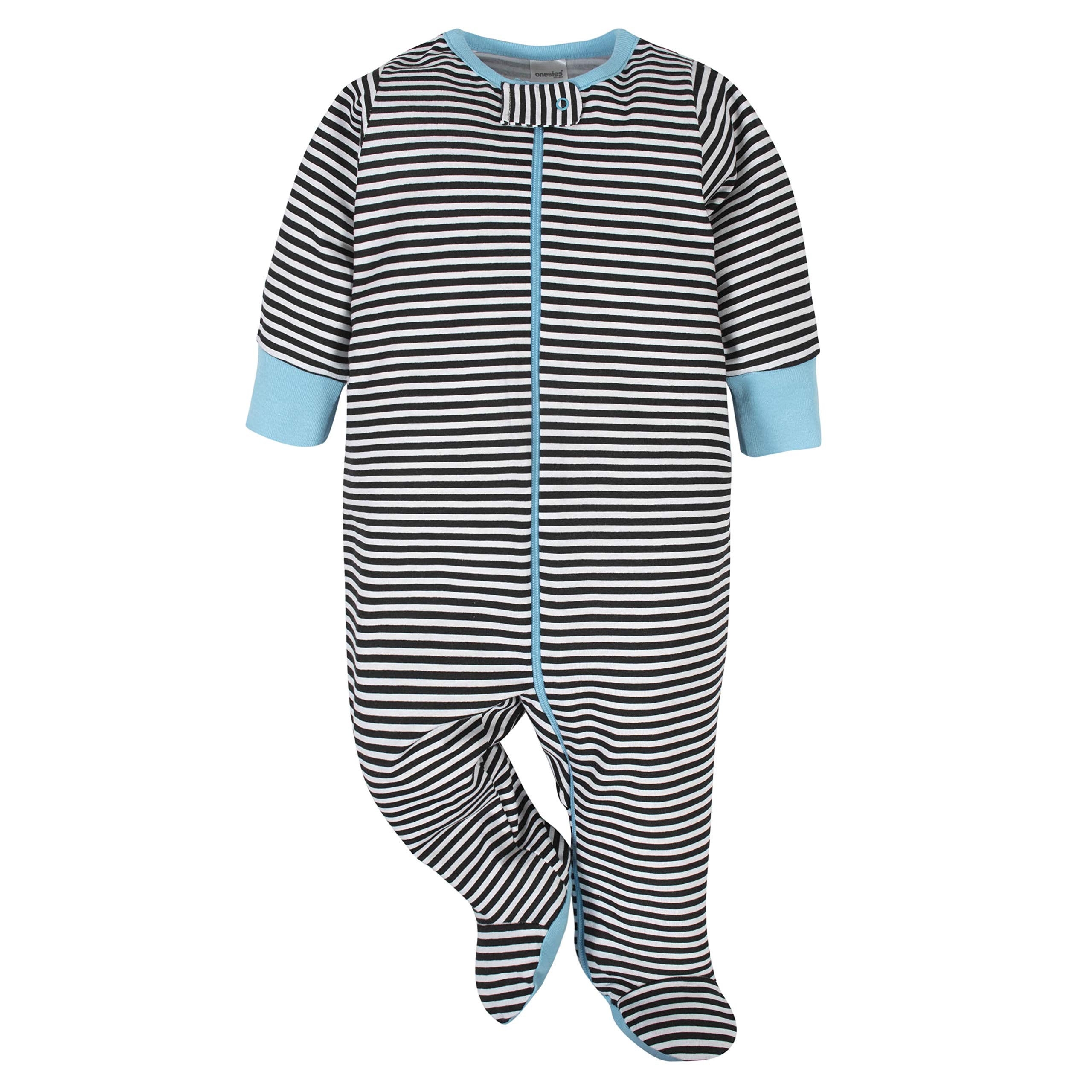 Onesies Brand Baby Boys 4-pack 'N Play Footies And Toddler Sleepers, Blue Elephant, 0-3 Months US