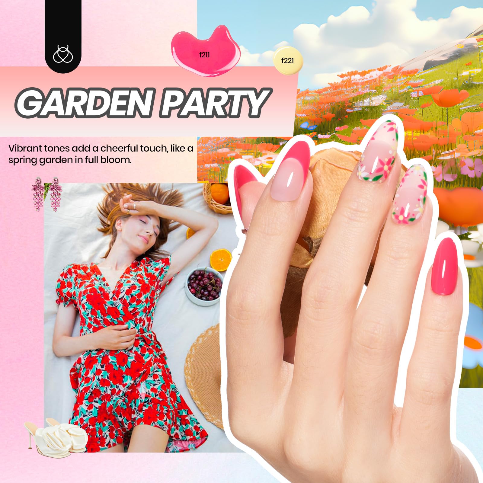 Beetles Gel Nail Polish Kit with U V Light, Beetles Four Seasons Glow 32 Colors Gel Polish 54 Pcs Nail Kit with Base and Matte&Glossy Top Coat Soak Off DIY Art Manicure Gifts for Women Teens Girls