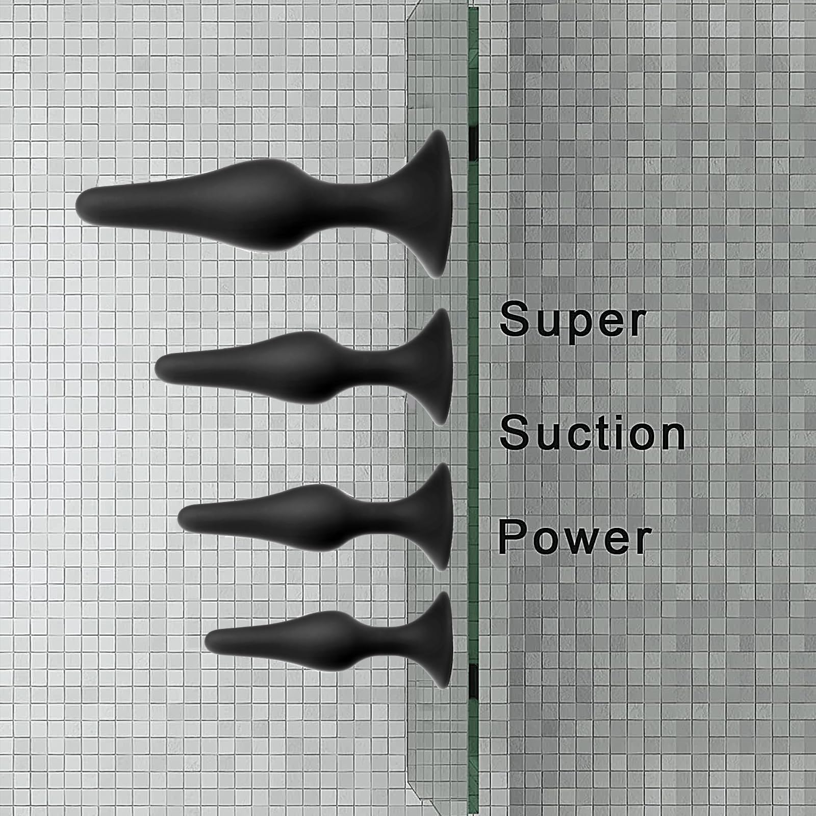 Hisionlee Sex Toys 5PCS Anal Plug Set Silicone Anal Butt Plug Adult Sex Toys for Women,Men and Beginners(Black)