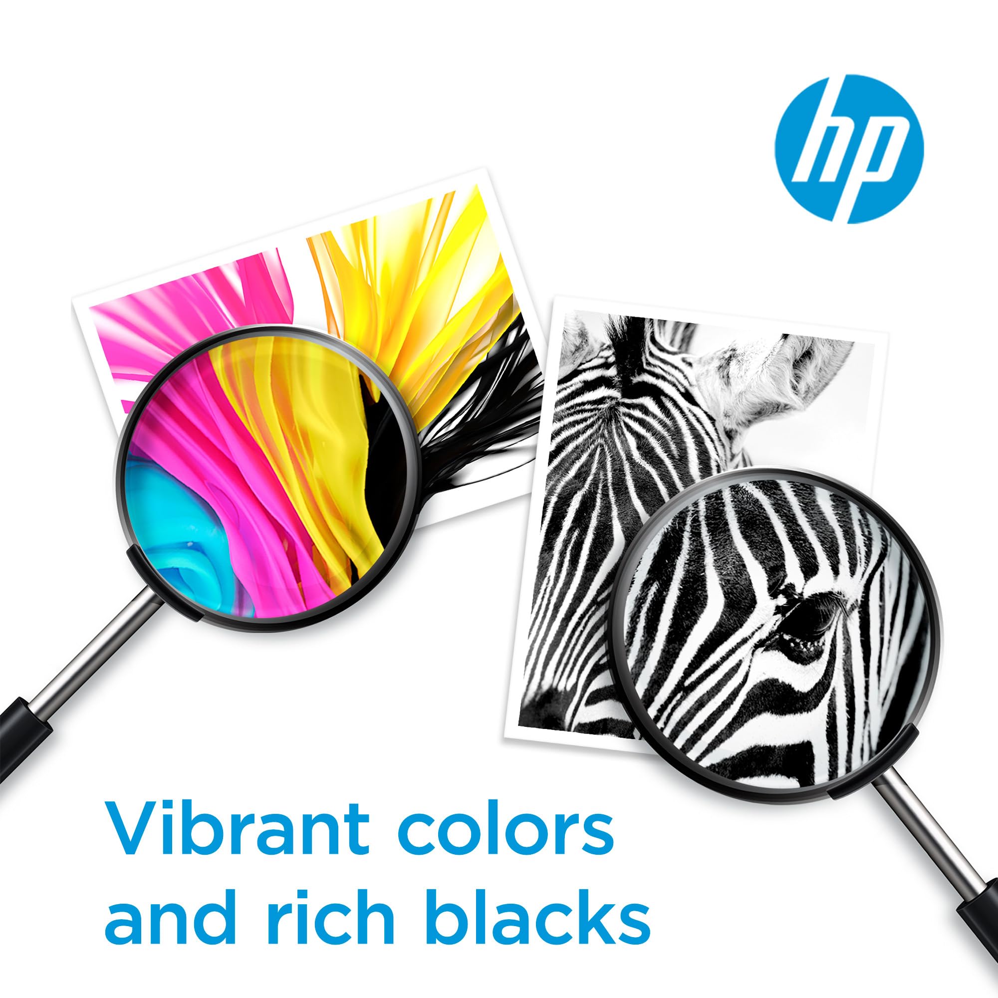 HP 65 Black/Tri-color Ink Cartridges for HP Printers (2-pack) | Works with Printer Series: AMP 100, DeskJet 2600, 3700, ENVY 5000 | Eligible for Instant Ink | T0A36AN