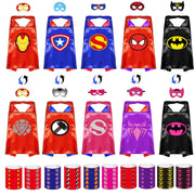 Dress Up Toys - Double Side Superhero Capes and Masks, Costumes Set for Kids - Ideal for Cosplay, Birthday Party, Christmas, Halloween - Fun Gift for 3-10 Year Old Boys and Girls