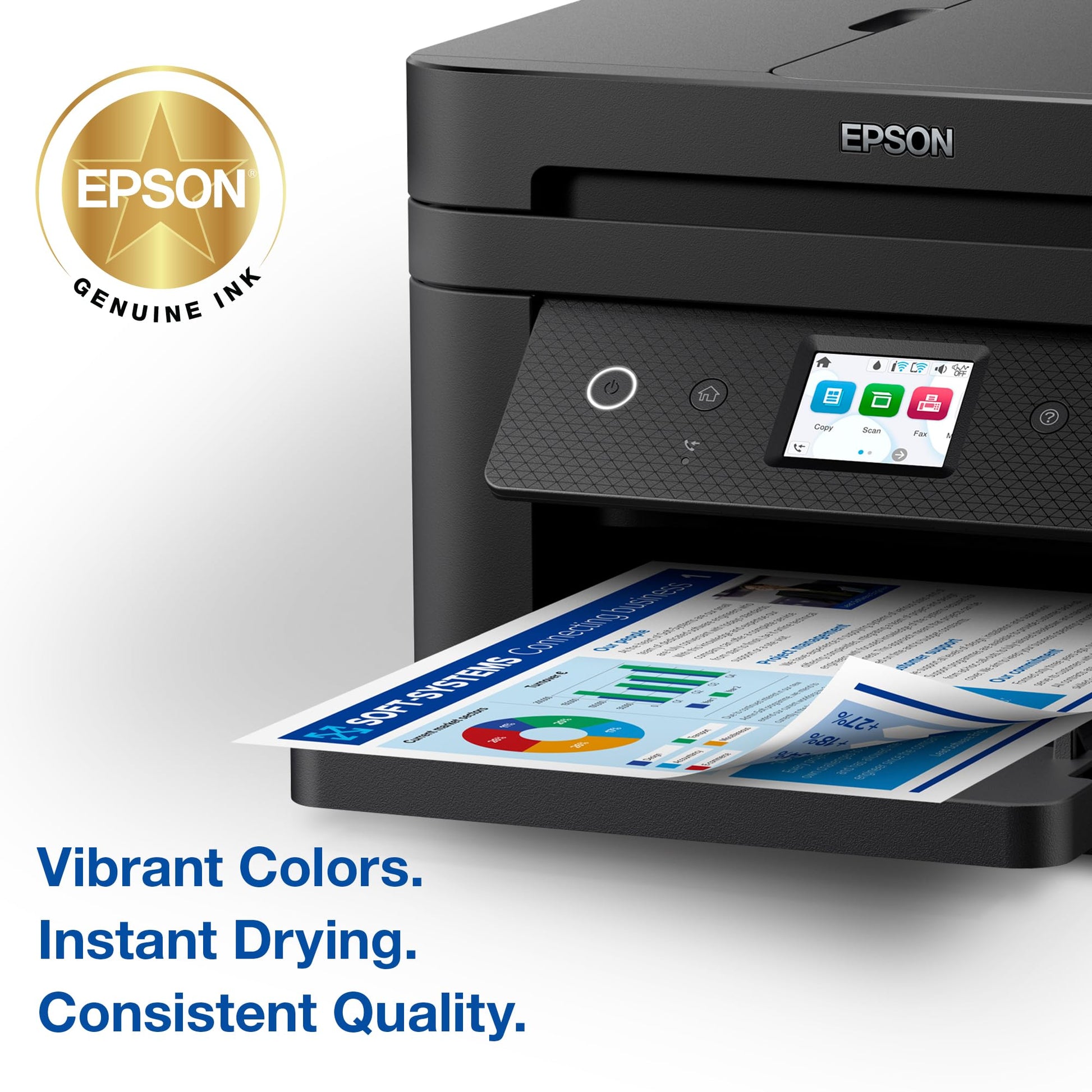 Epson 222 Claria Ink Standard Capacity Black Cartridge (T222120-S) Works with Workforce WF-2960, Expression XP-5200