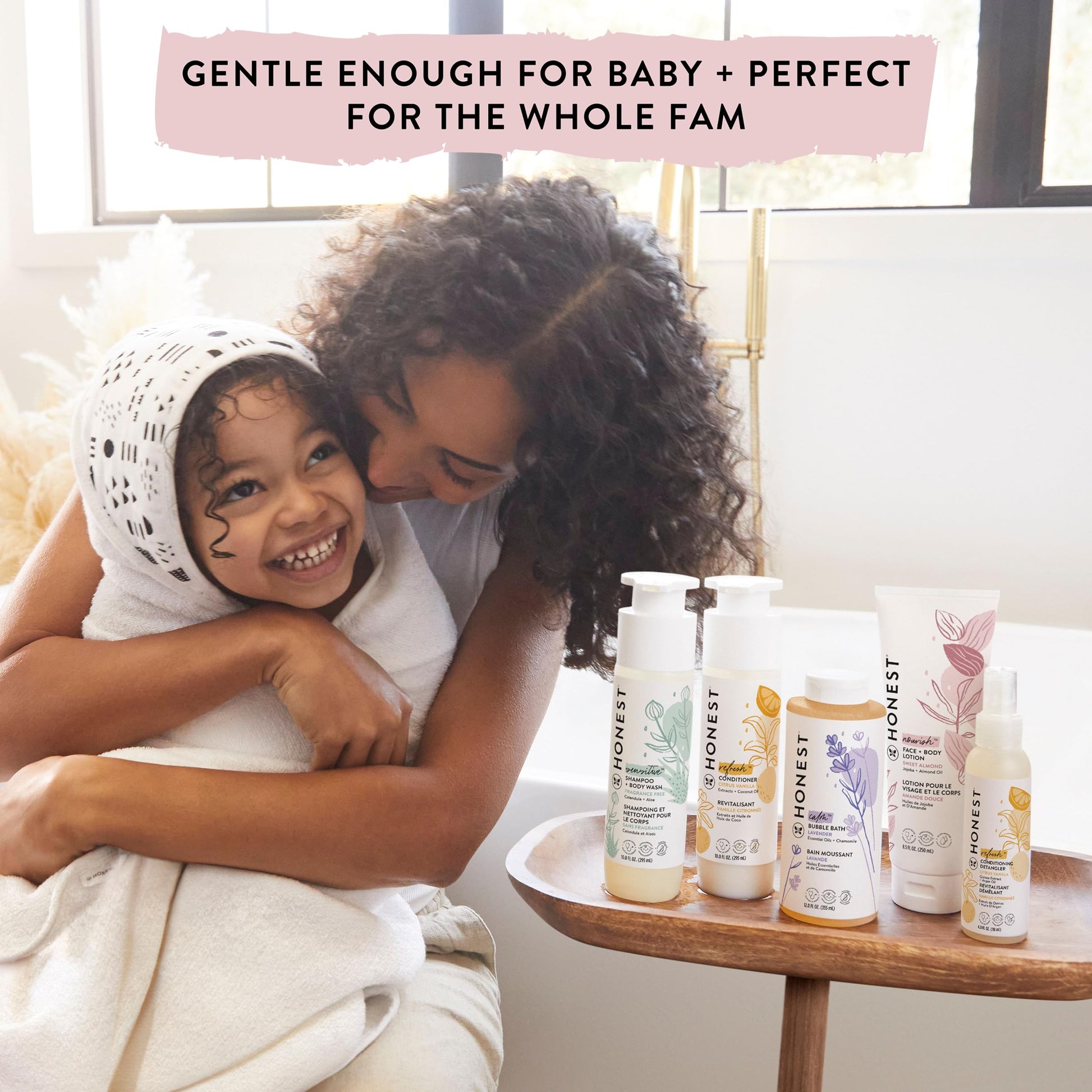 The Honest Company 2-in-1 Cleansing Shampoo + Body Wash for Sensitive Skin | Gentle for Baby | Naturally Derived, Tear-free, Hypoallergenic | Fragrance Free, 10 fl oz