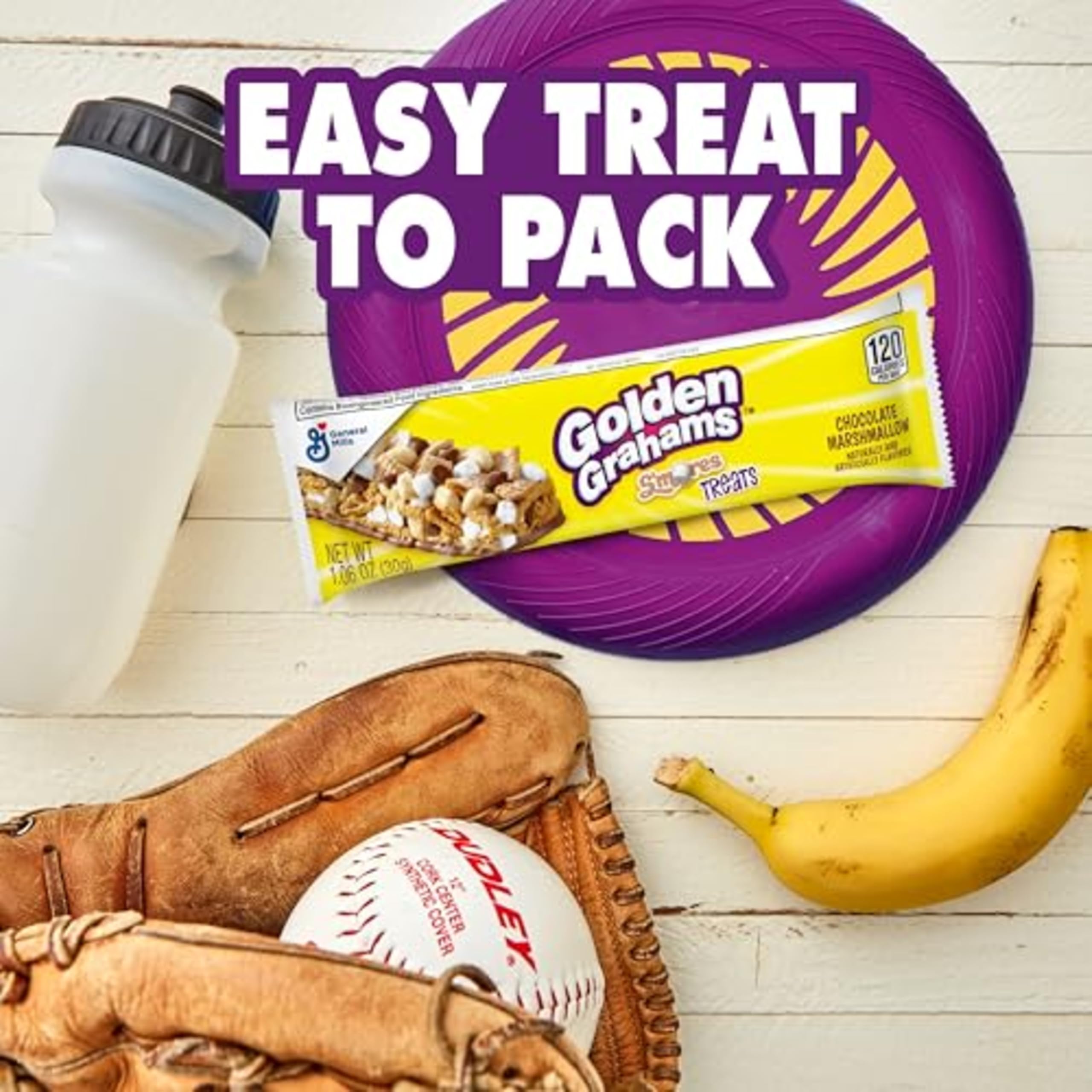 Lucky Charms and Golden Grahams S'mores Cereal Treat Bars, Snack Bars, Variety Pack, 28 Ct, 26.7 oz