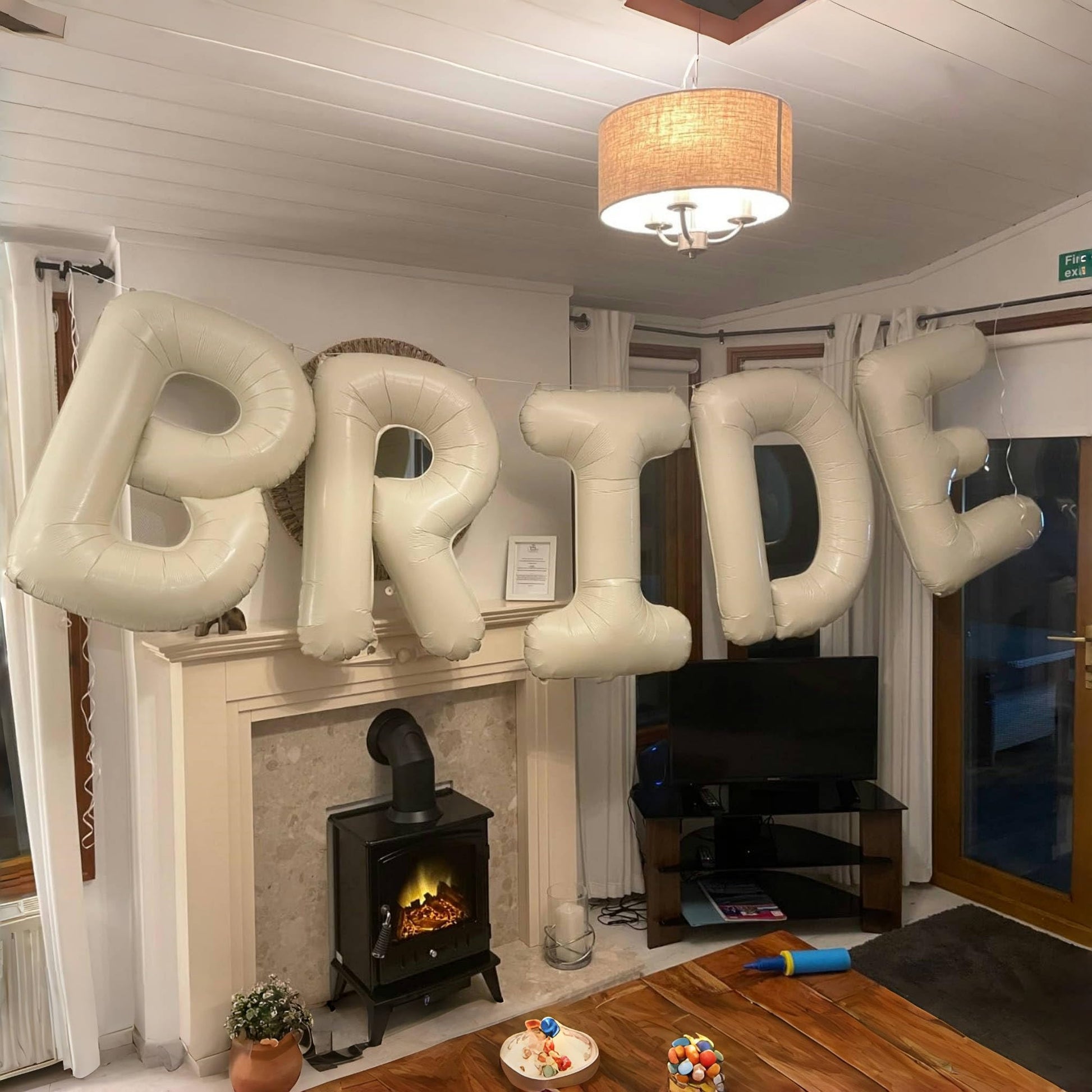 40 Inch Beige BRIDE Balloons Bachelorette for Bridal Shower, Cream White Sand Bride Mylar Foil Banner Letter Sign, Bridal Balloon Banner for Wedding Engagement Bride To Be Party Favors Decorations