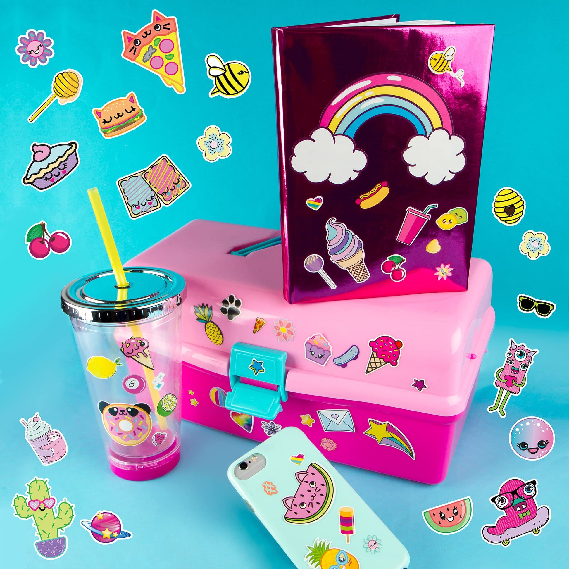 Fashion Angels 1000+ Ridiculously Cute Stickers for Kids - Fun Craft Stickers for Scrapbooks, Planners, Gifts and Rewards, 40-Page Sticker Book for Kids Ages 6+ and Up