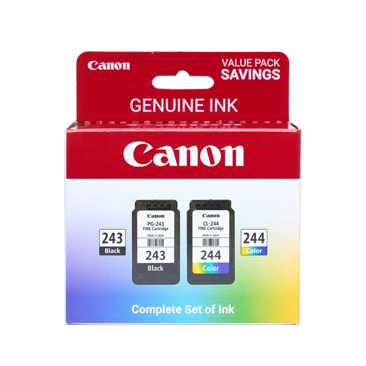 Canon PG-243 / CL-244 Original Tinten-Multipack (2 Patronen), Kompatibel mit iP2820, MX492, MG2420/2520/2920/2922/2924/3020/2522/2525, TS3120/302/302a/202/4520/3320