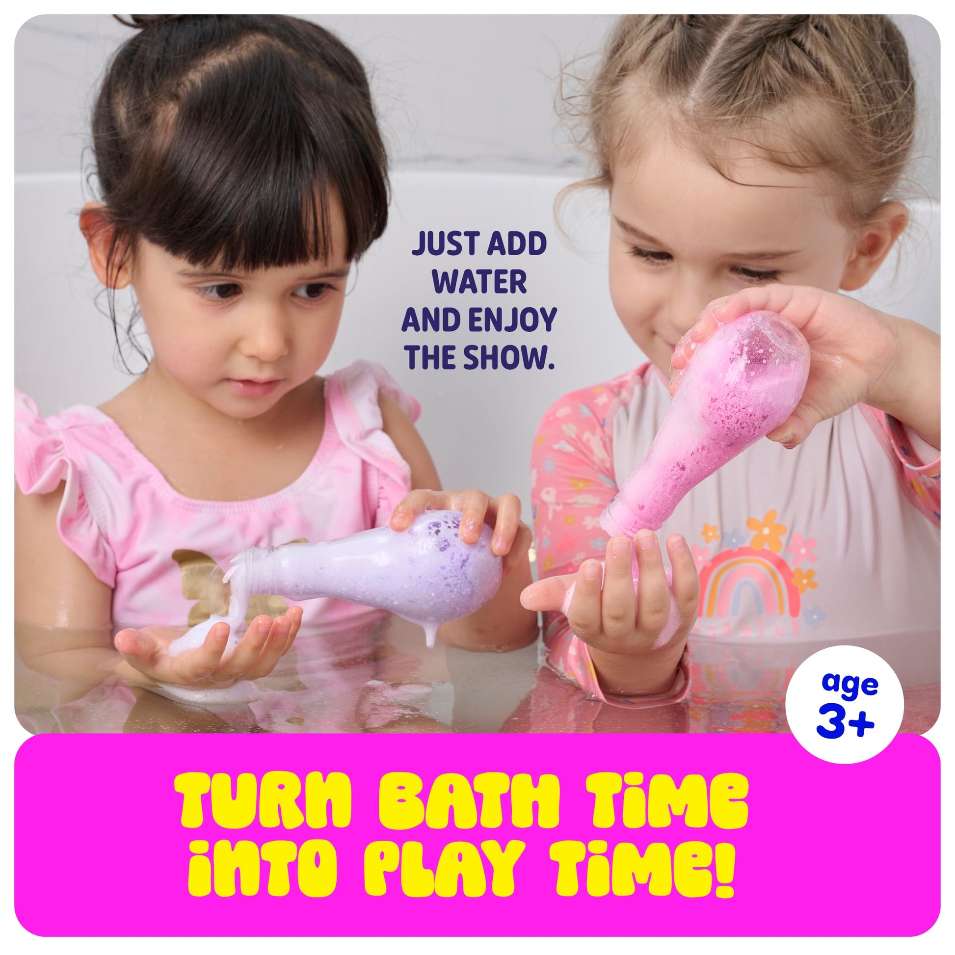Tubby Tots Bath Potion Kits for Kids - 6 Pk - Bath Bombs for Kids - Toddler Bubble Foam Colors Fizzies - Bathtub Toys for Kid Ages 4-8 Years Old - Science Soap Potions Kit Age 3 4 5 6 7 8 - Non Toxic
