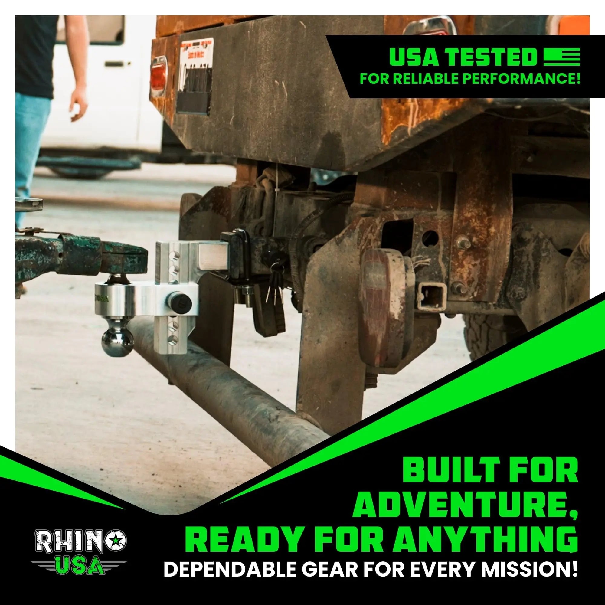 Rhino USA Hitch Tightener Anti Rattle Clamp (for 2 inch Hitches) Heavy Duty Steel Trailer Hitch Stabilizer - Weatherproof Protective Anti-Rust Silencer for Bike Rack, Hitch Receiver & More!