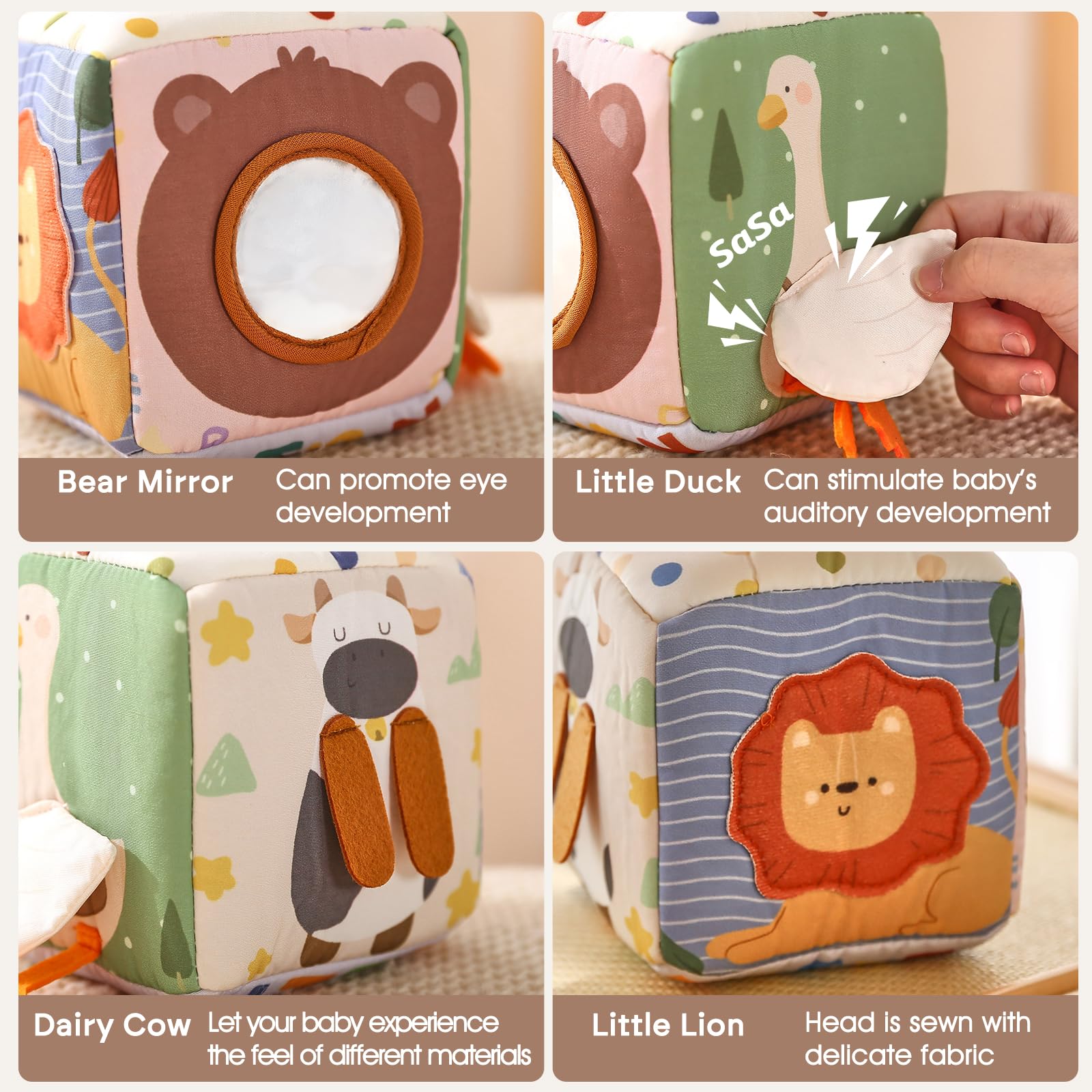 Youuys Baby Tissue Box Toy for Babies 6-12 Months - Montessori Toys Baby Tissue Box Sensory Toys for 1 Year Old - Boy Girl Gifts for Babies 6 12 18 Months Old