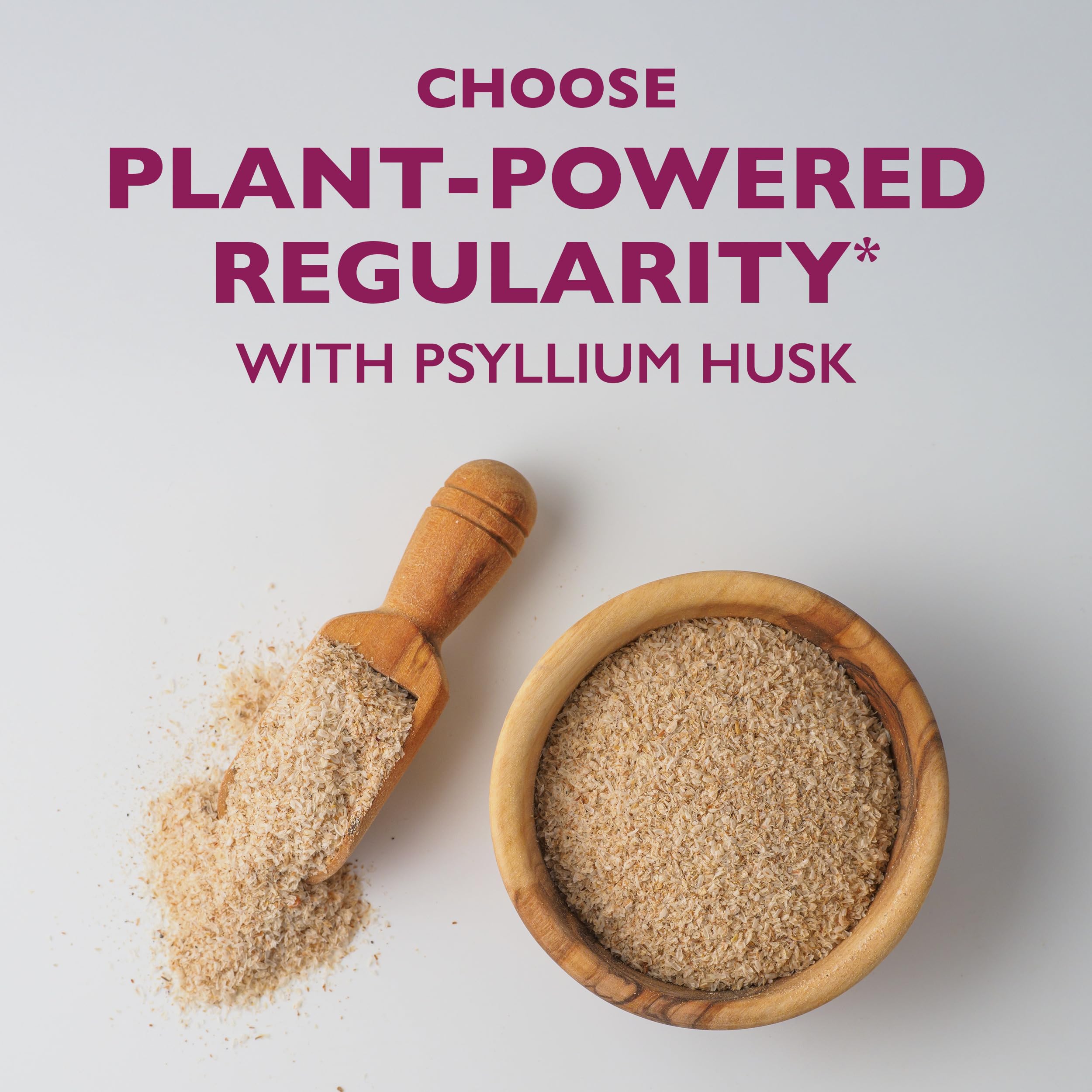 Metamucil 4-in-1 Psyllium Husk Fiber Supplement, Sugar-Free, 72 teaspoons, Orange Flavored, Daily Fiber Powder for Digestive Health, made with Plant-Based Psyllium Husk Fiber