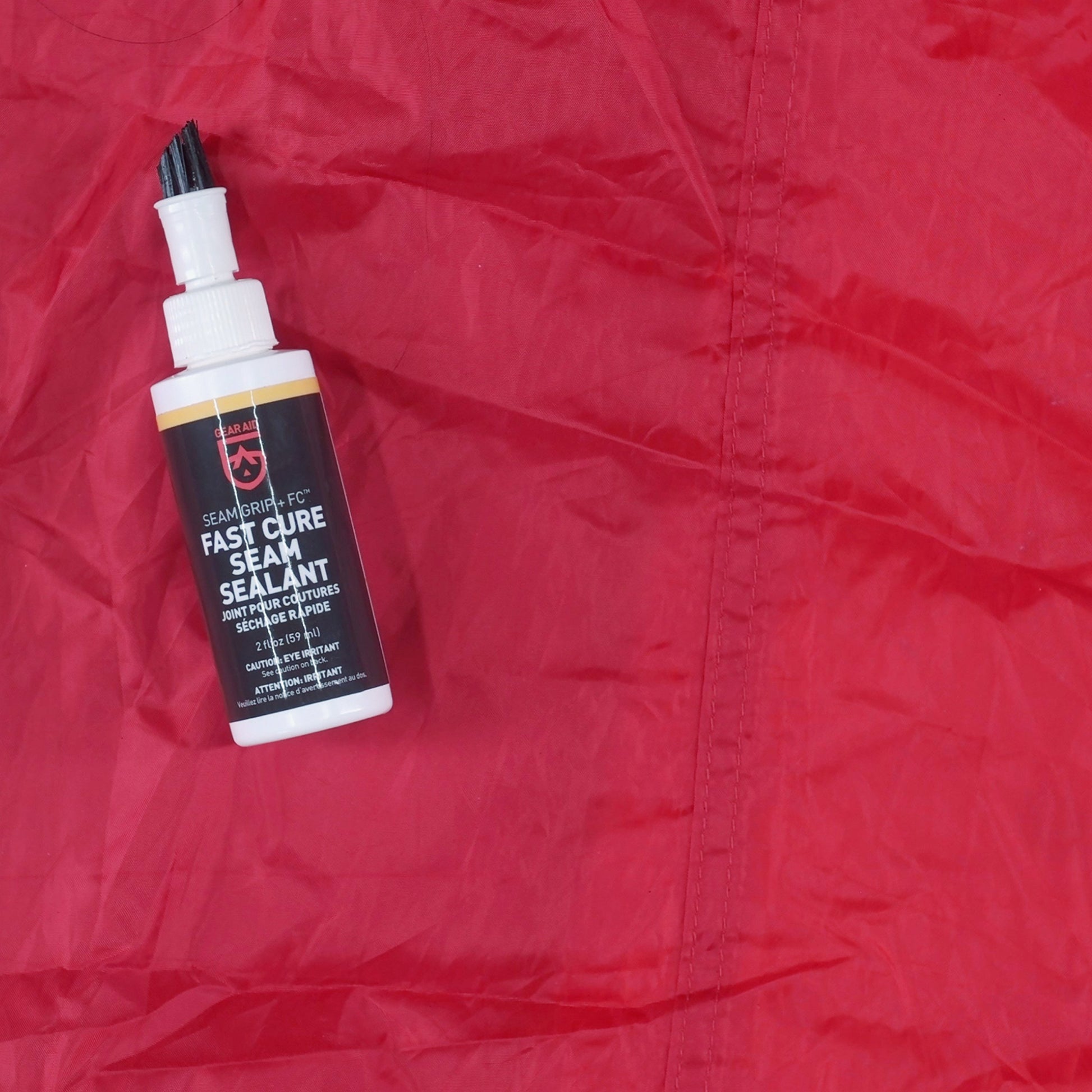 GEAR AID Seam Grip FC Fast Cure Sealant for Sealing Seams on Tents, Rainflies, Shelters, Awnings, Tarps and Pop-ups Made of Nylon, Vinyl, Clear, 2 fl oz