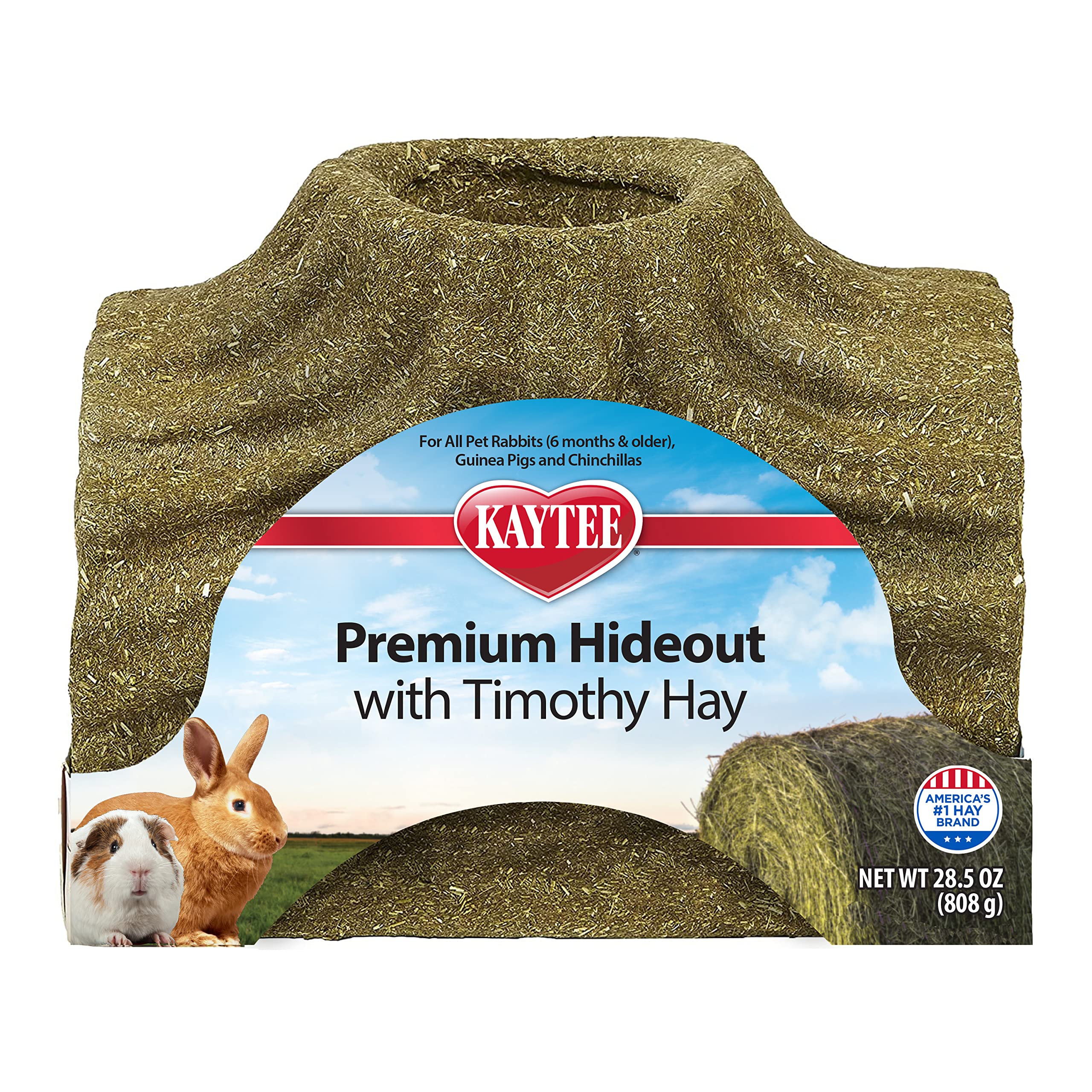 Kaytee Premium Timothy-Leckerbissenversteck für Kaninchen, Meerschweinchen und Chinchillas, Groß