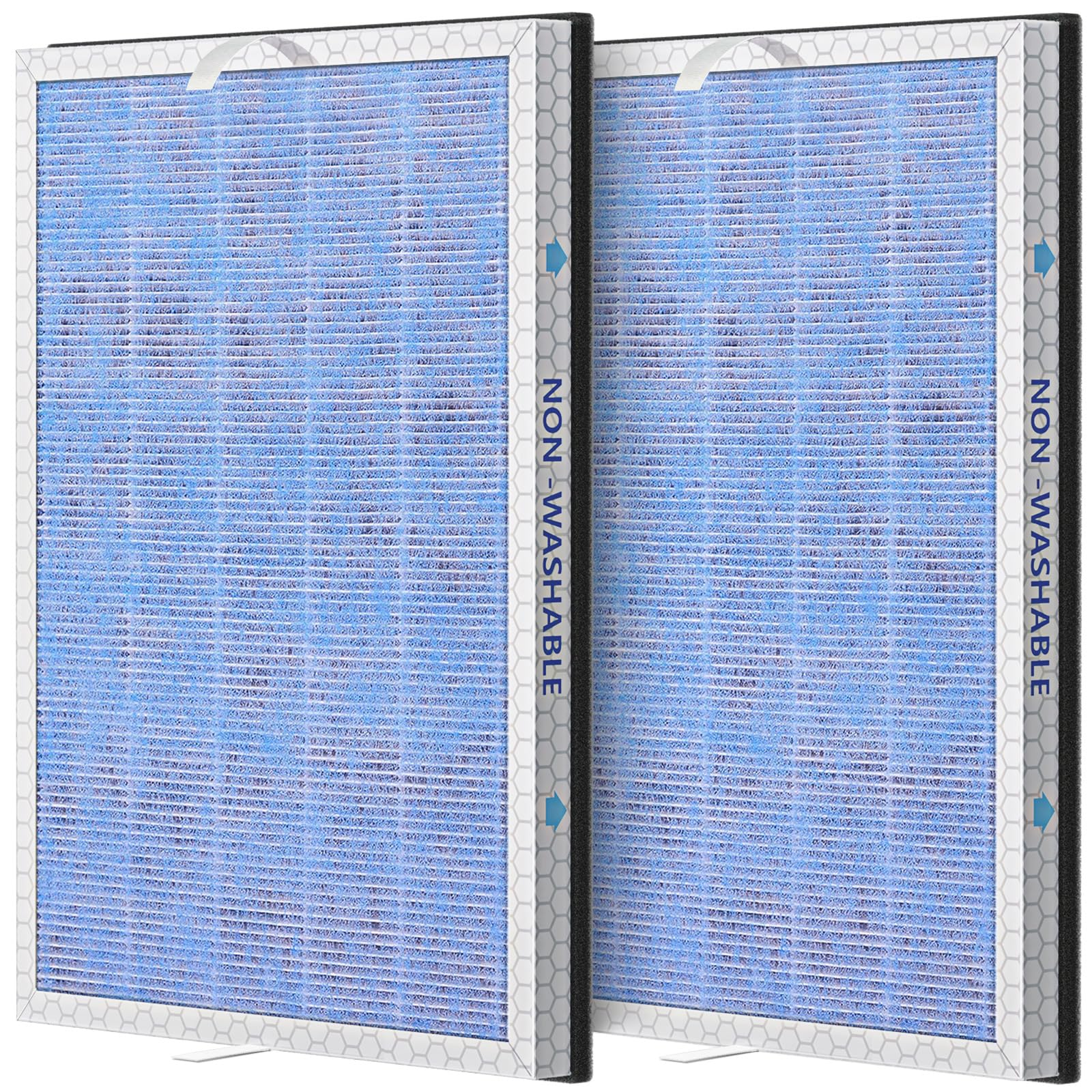 2 PACK MSA3/MSA3S HEPA Replacement Filter Compatible with Membrane Solutions MSA3 and MSA3S Device, 3-Stage HEPA Filter