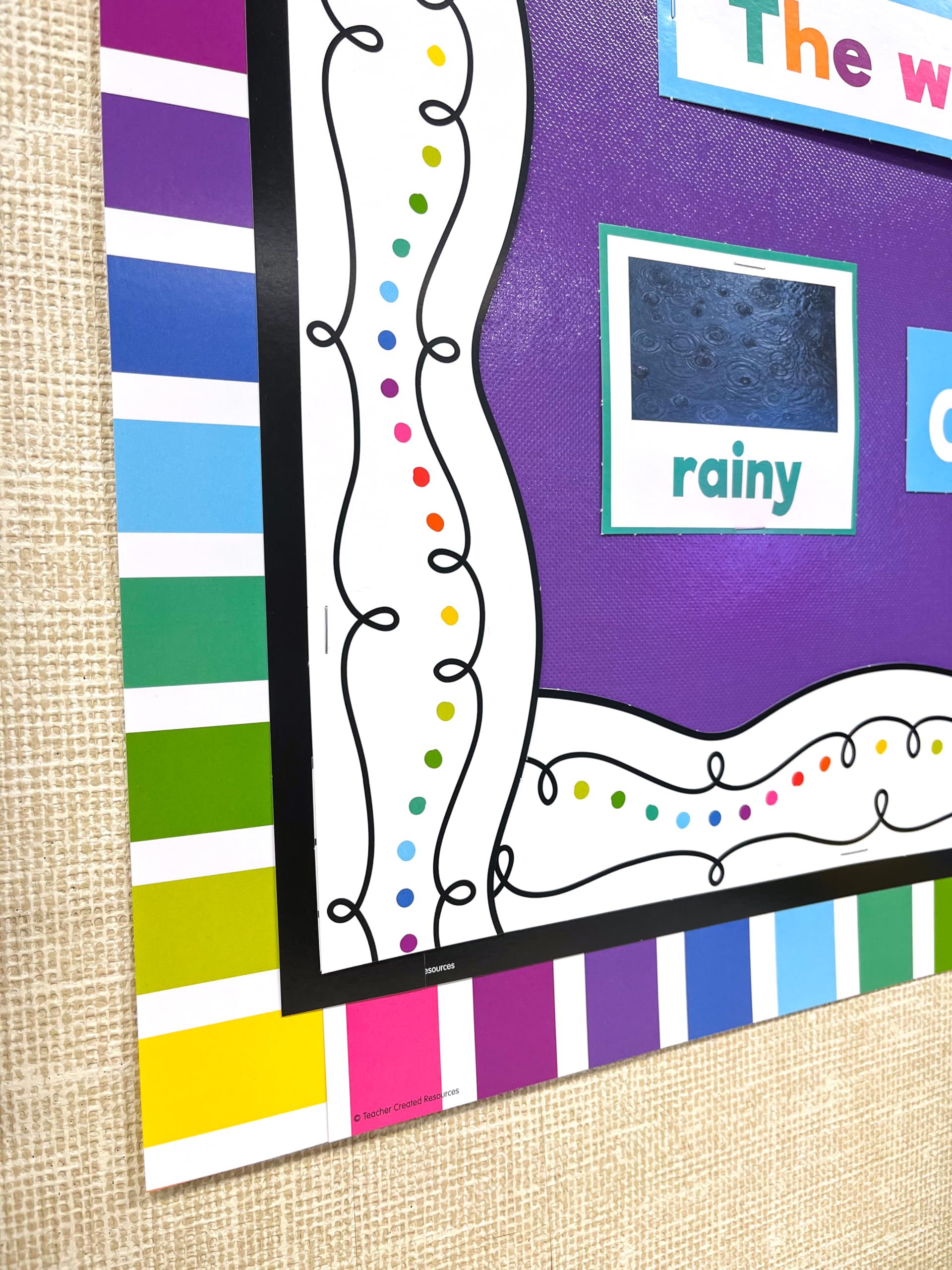 Teacher Created Resources Squiggles and Colorful Dots Die-Cut Rolled Border Trim (TCR8915)